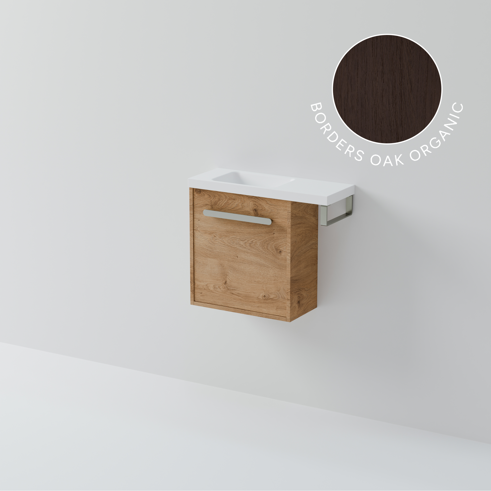 Hako 450 Offset WC Vanity | With Towel Rail