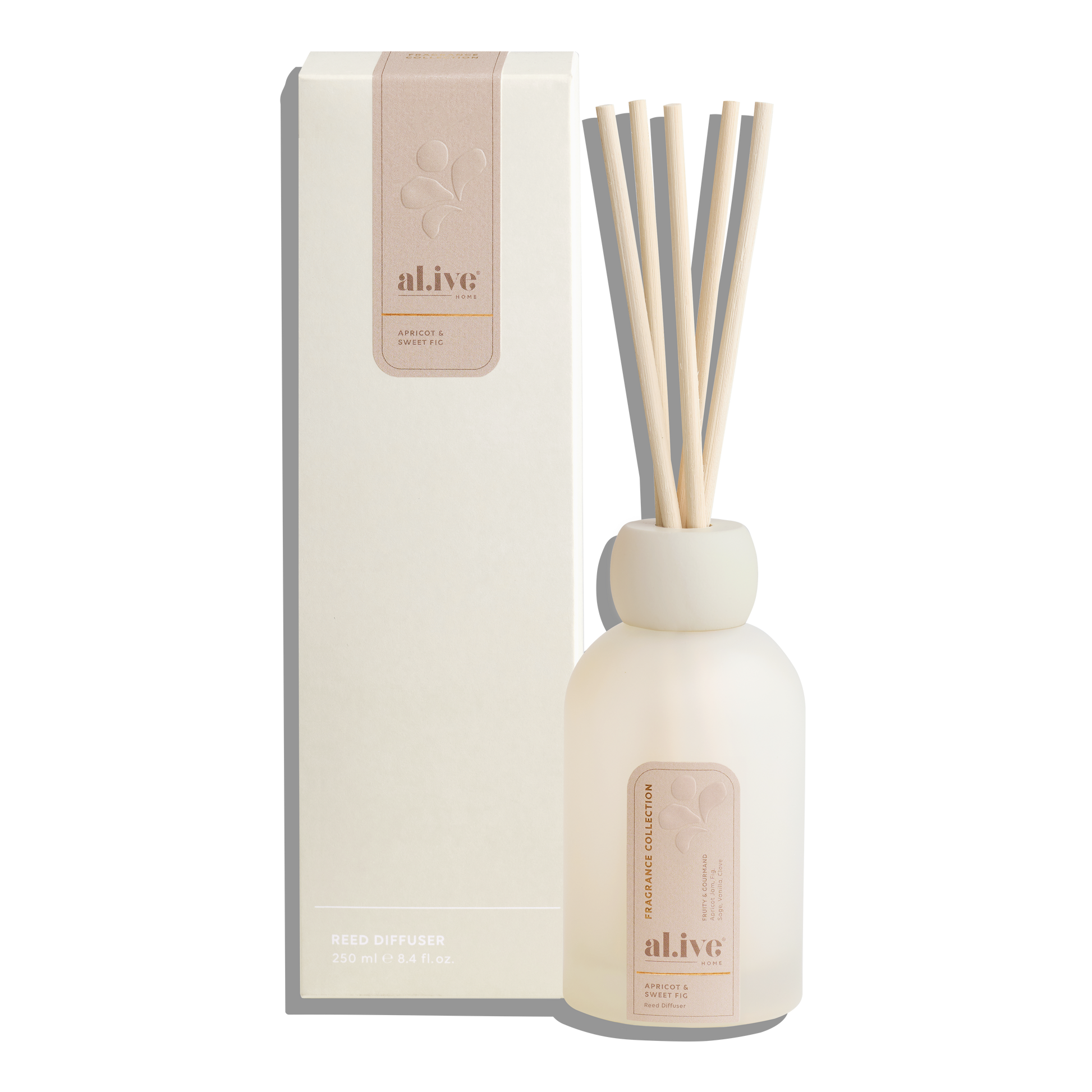 Al.ive Body Reed Diffuser — Apricot & Sweet Fig