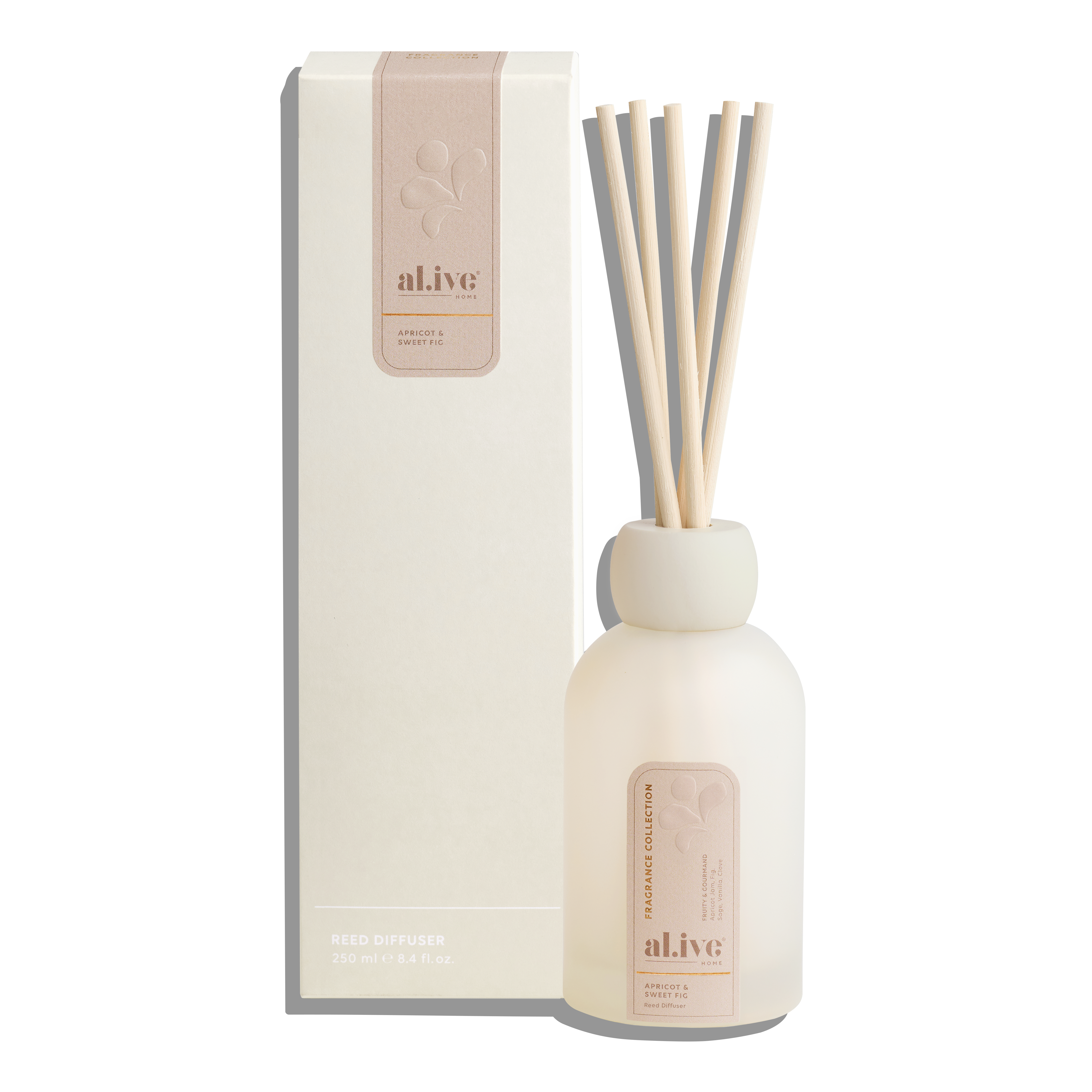 Al.ive Body Reed Diffuser — Apricot & Sweet Fig