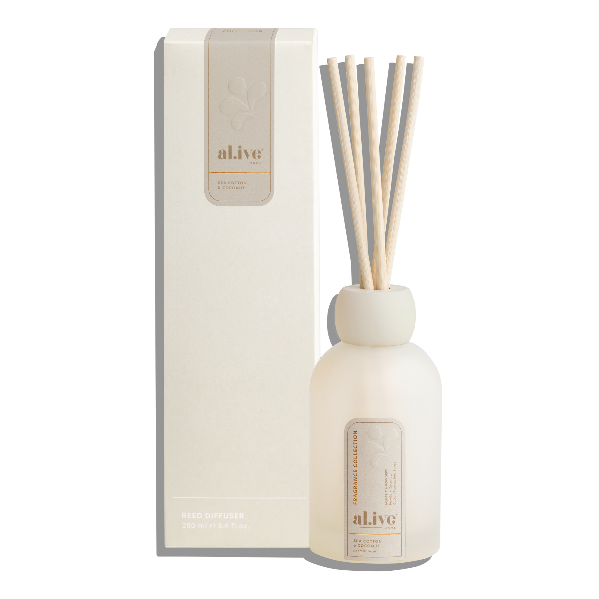 Al.ive Body Reed Diffuser — Sea Cotton & Coconut