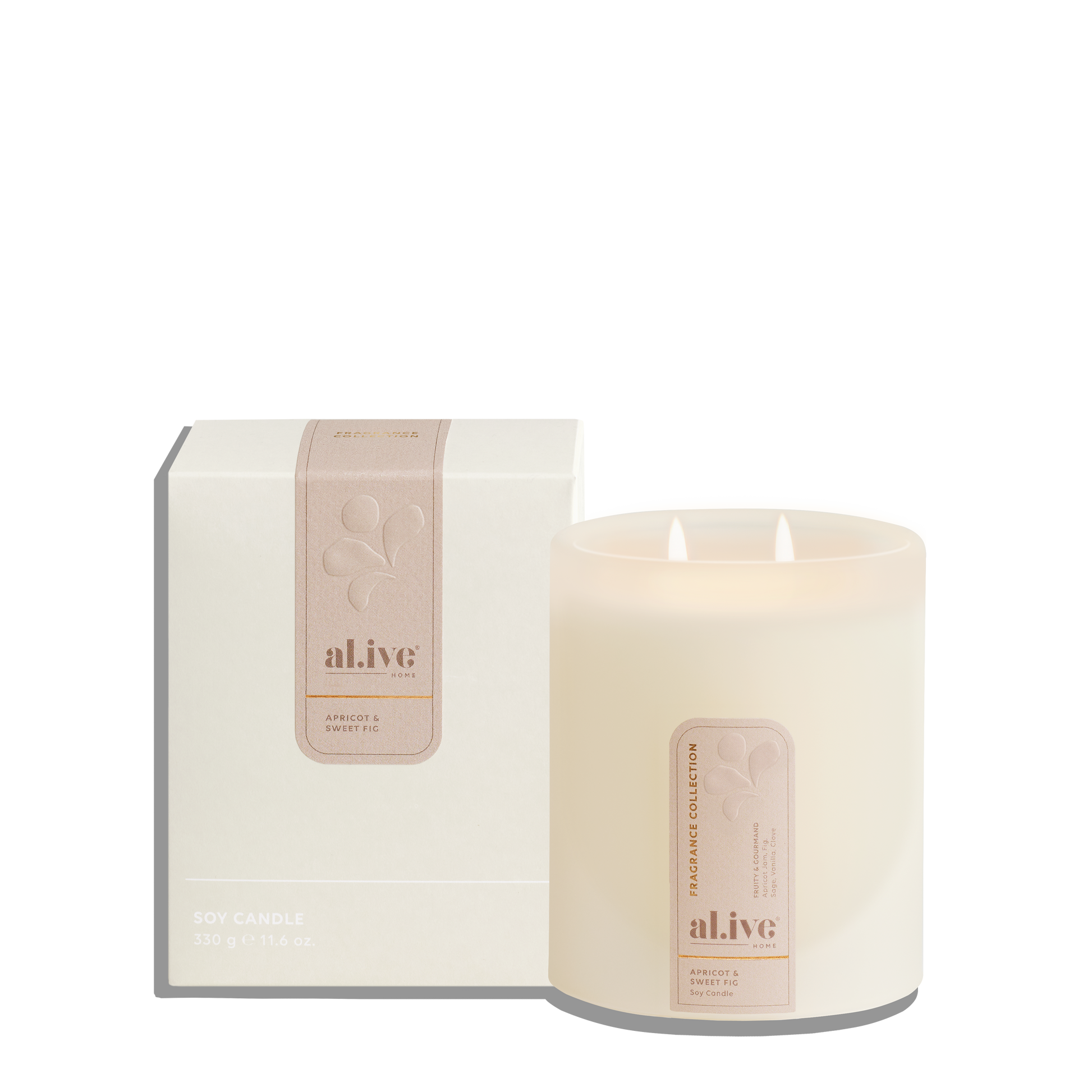 Al.ive Body Soy Candle — Apricot & Sweet Fig