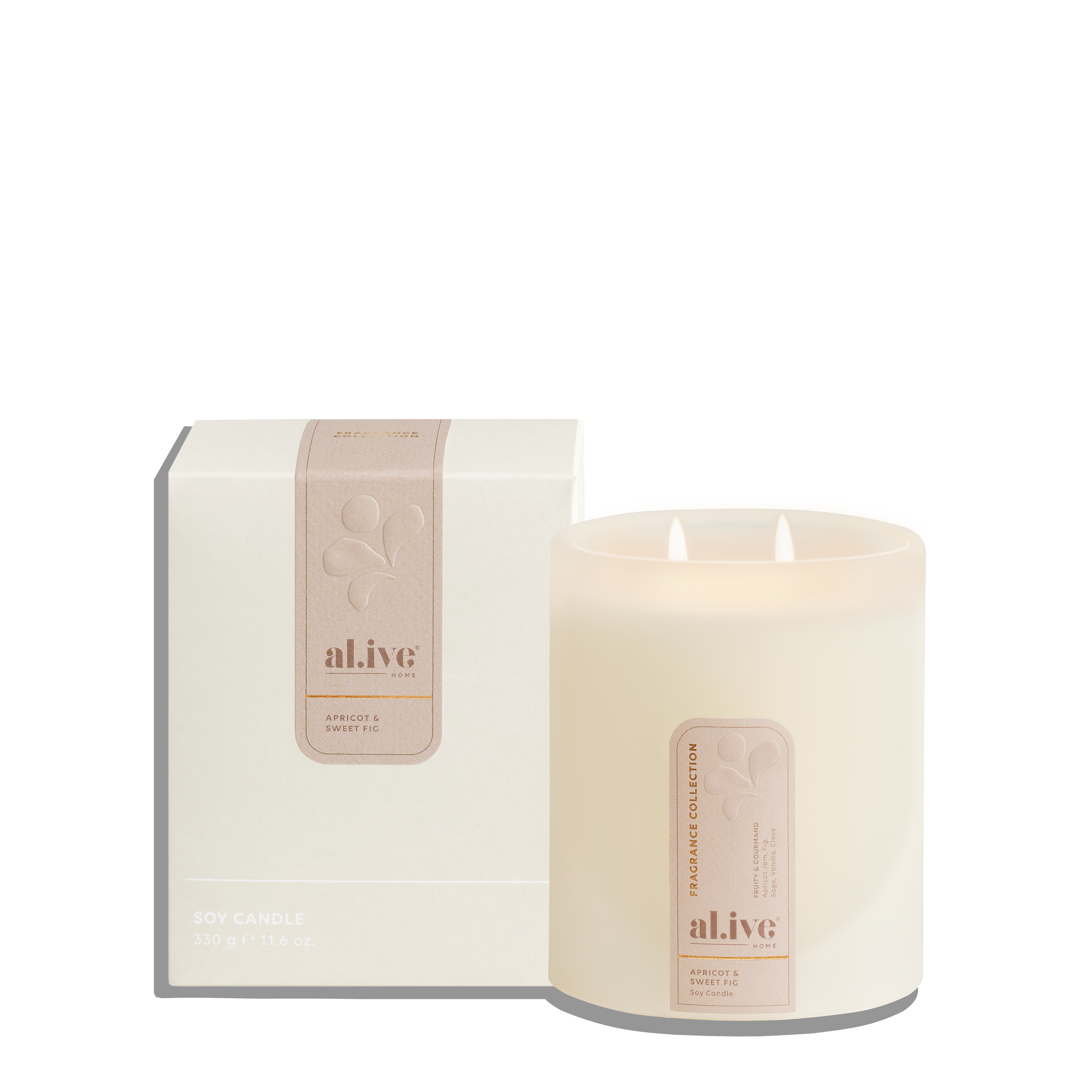 Al.ive Body Soy Candle — Apricot & Sweet Fig