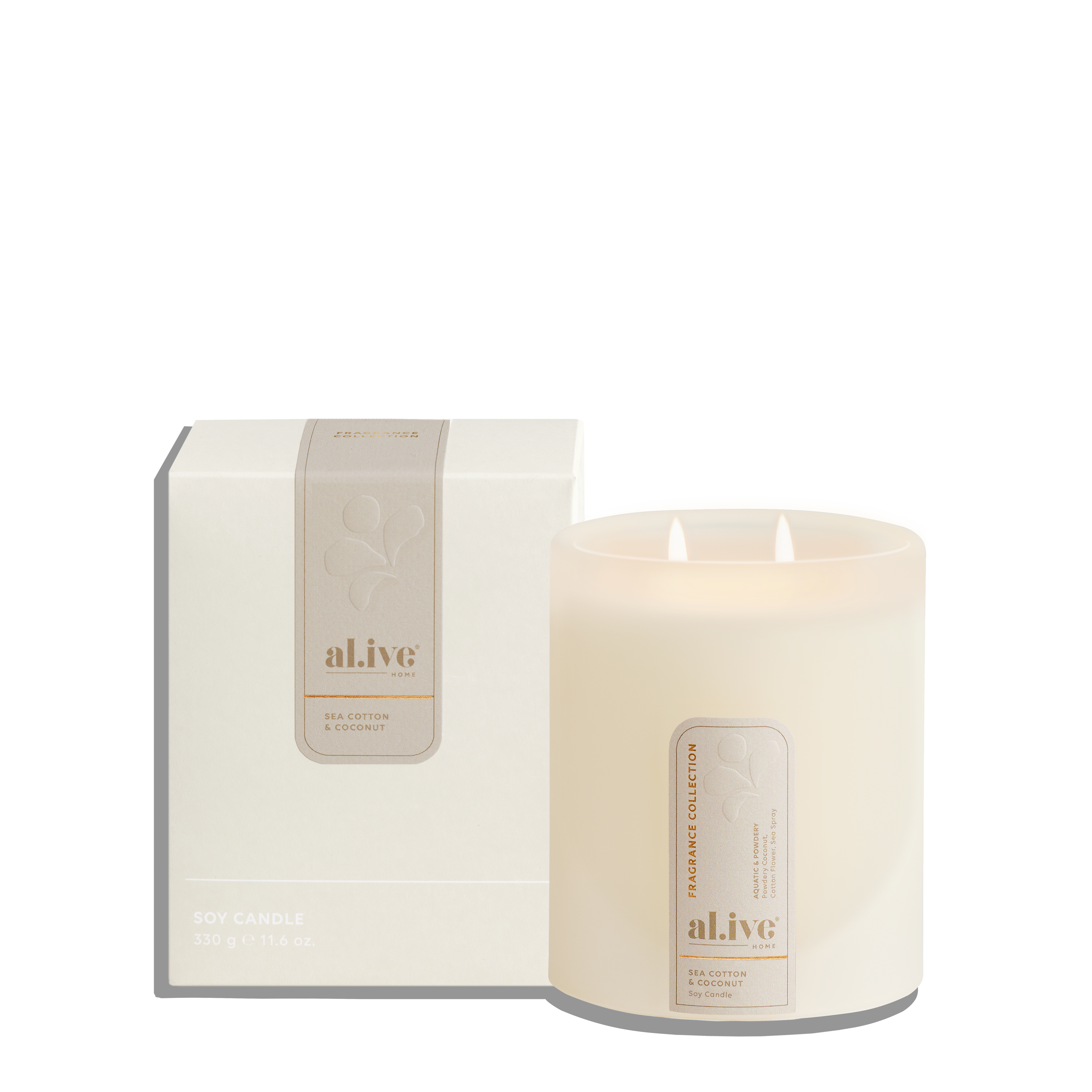 Al.ive Body Soy Candle — Sea Cotton & Coconut