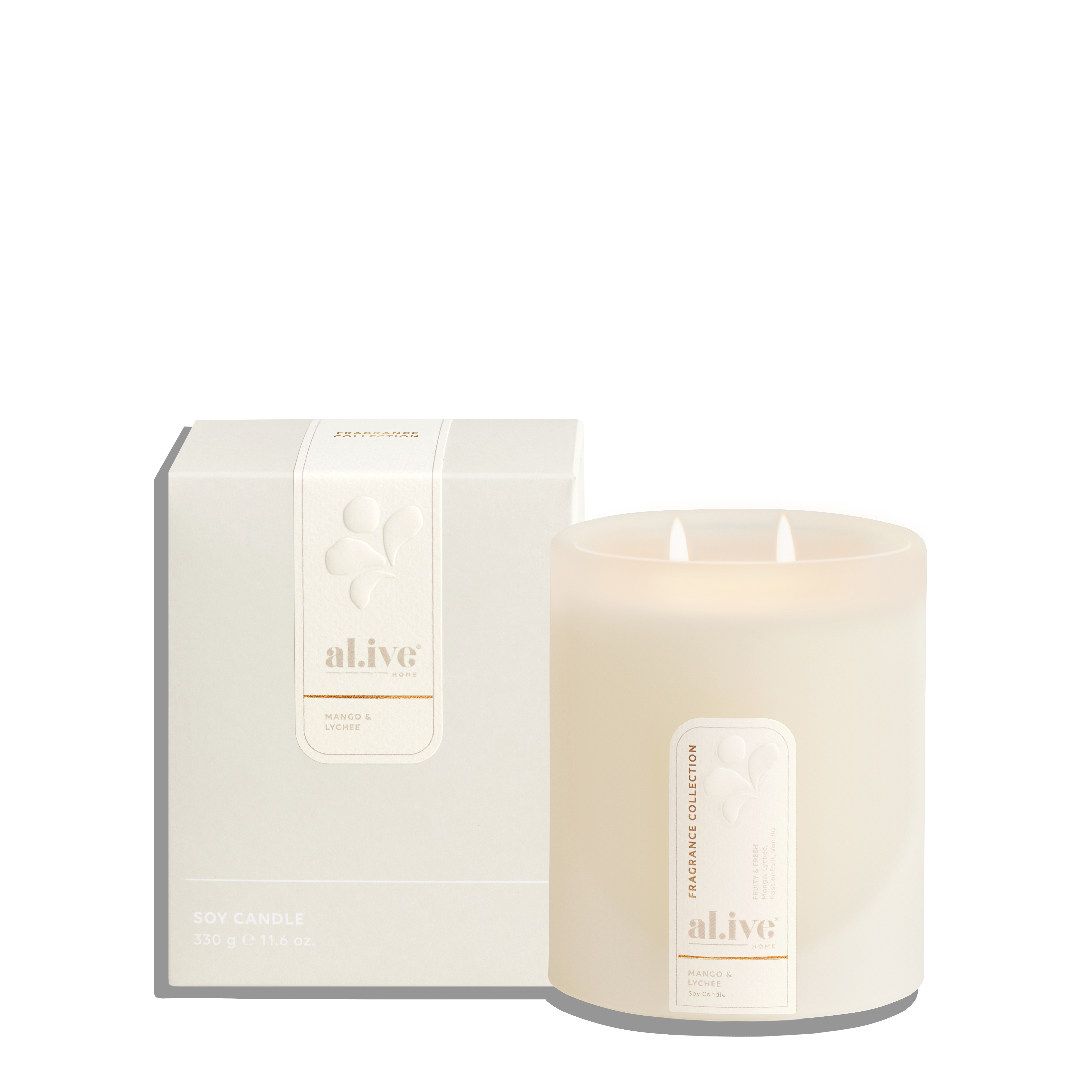 Al.ive Body Soy Candle — Mango & Lychee