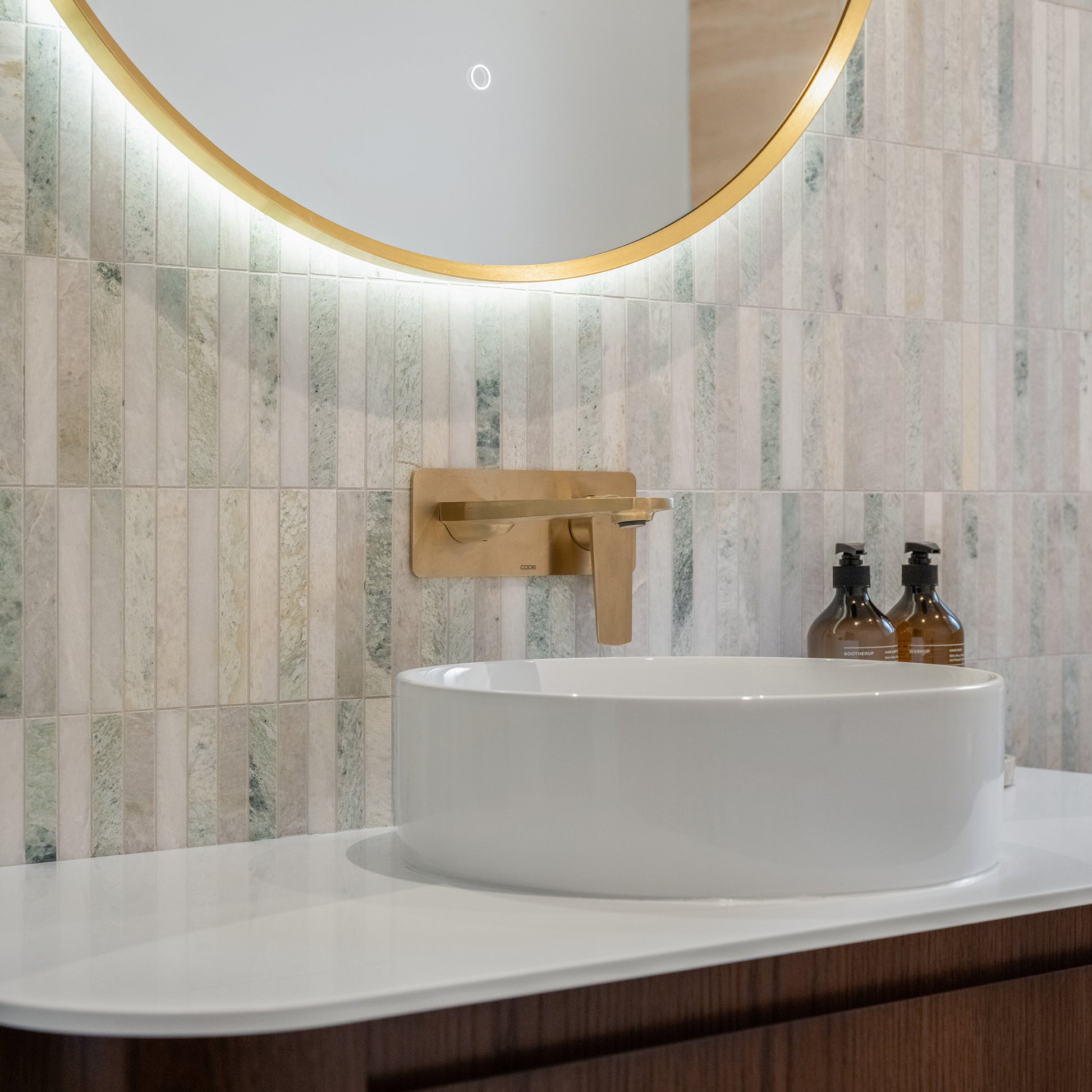 code-pure-wall-mounted-basin-mixer-brushed-brass