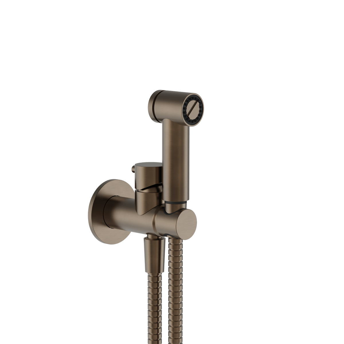 Plumbline Buddy Bidet Spray With Integrated Mixer - Aged Brass Organic
