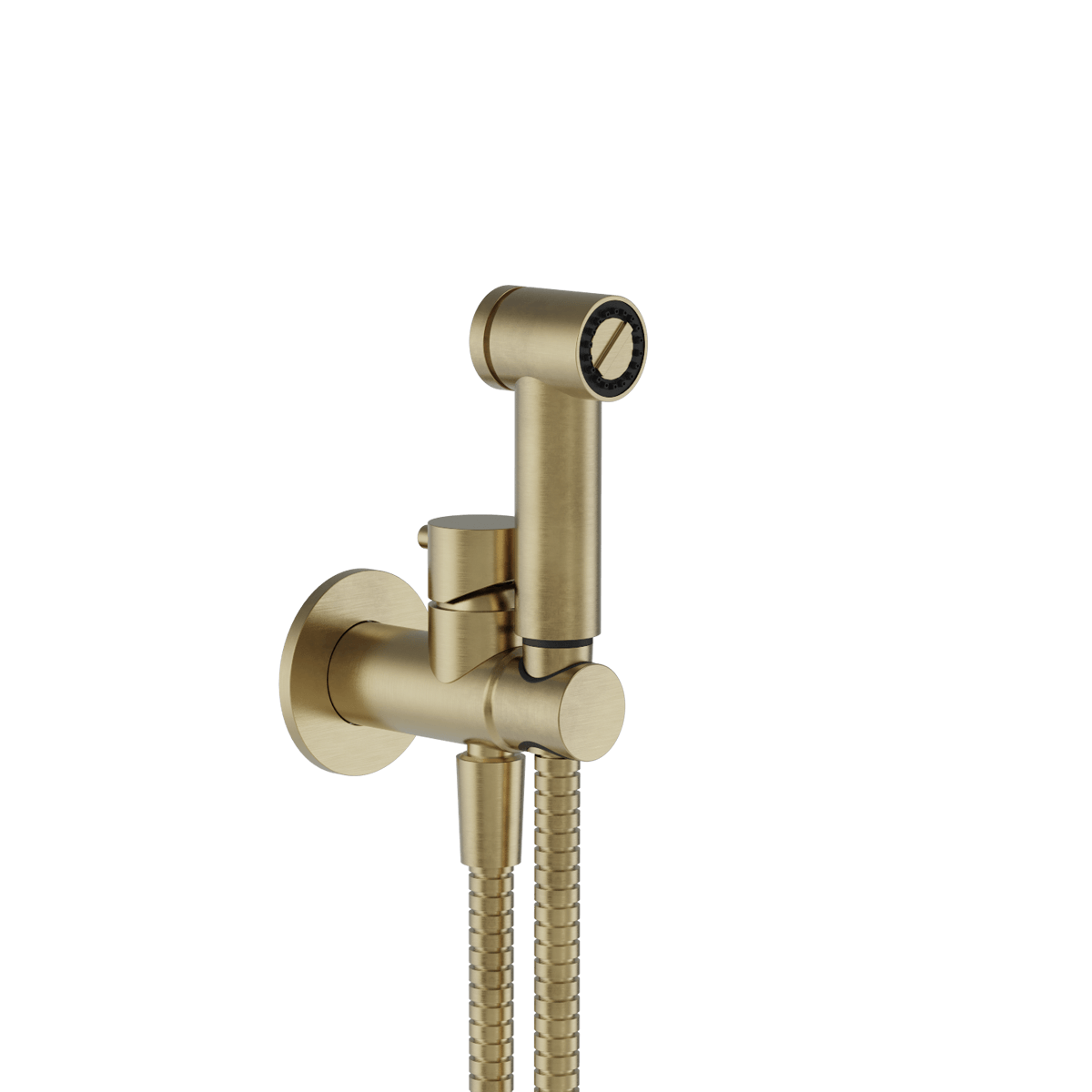 Plumbline Buddy Bidet Spray With Integrated Mixer - Brushed Brass Organic