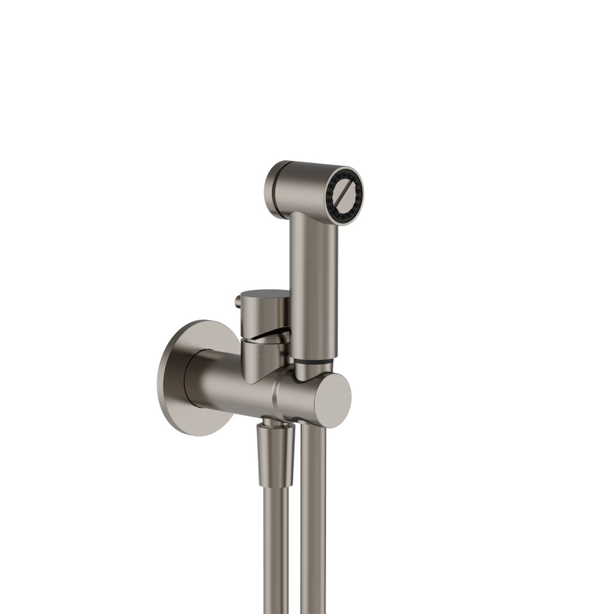 Plumbline Buddy Bidet Spray With Integrated Mixer - Brushed Nickel