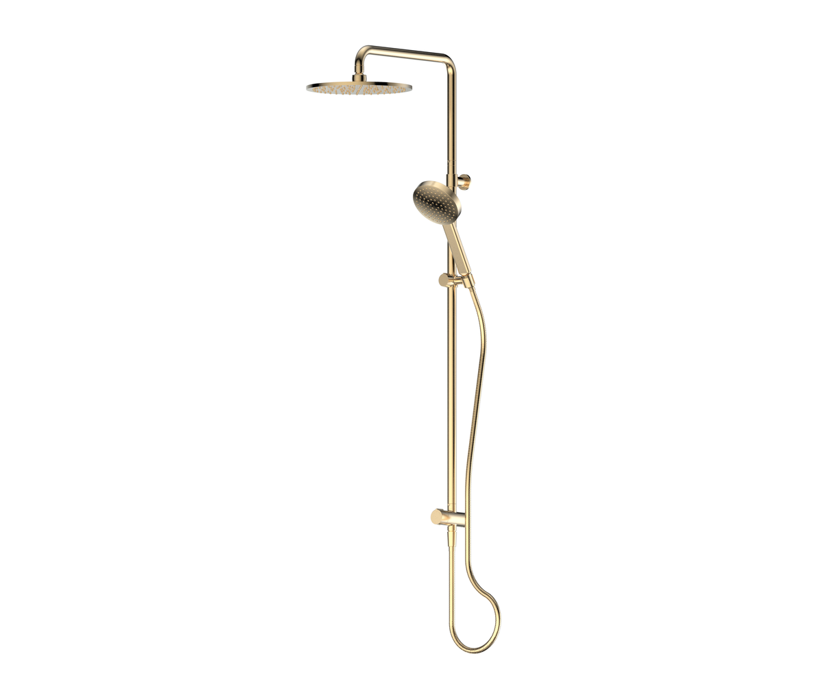 Greens Lavish Brass Twin Rail Shower - Silk Bronze