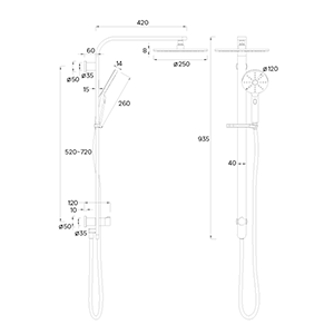 Code Lineare Shower Column