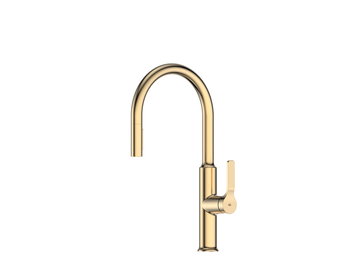 Greens Craft Pull Down Kitchen Sink Mixer - Prep Spout - Silk Bronze