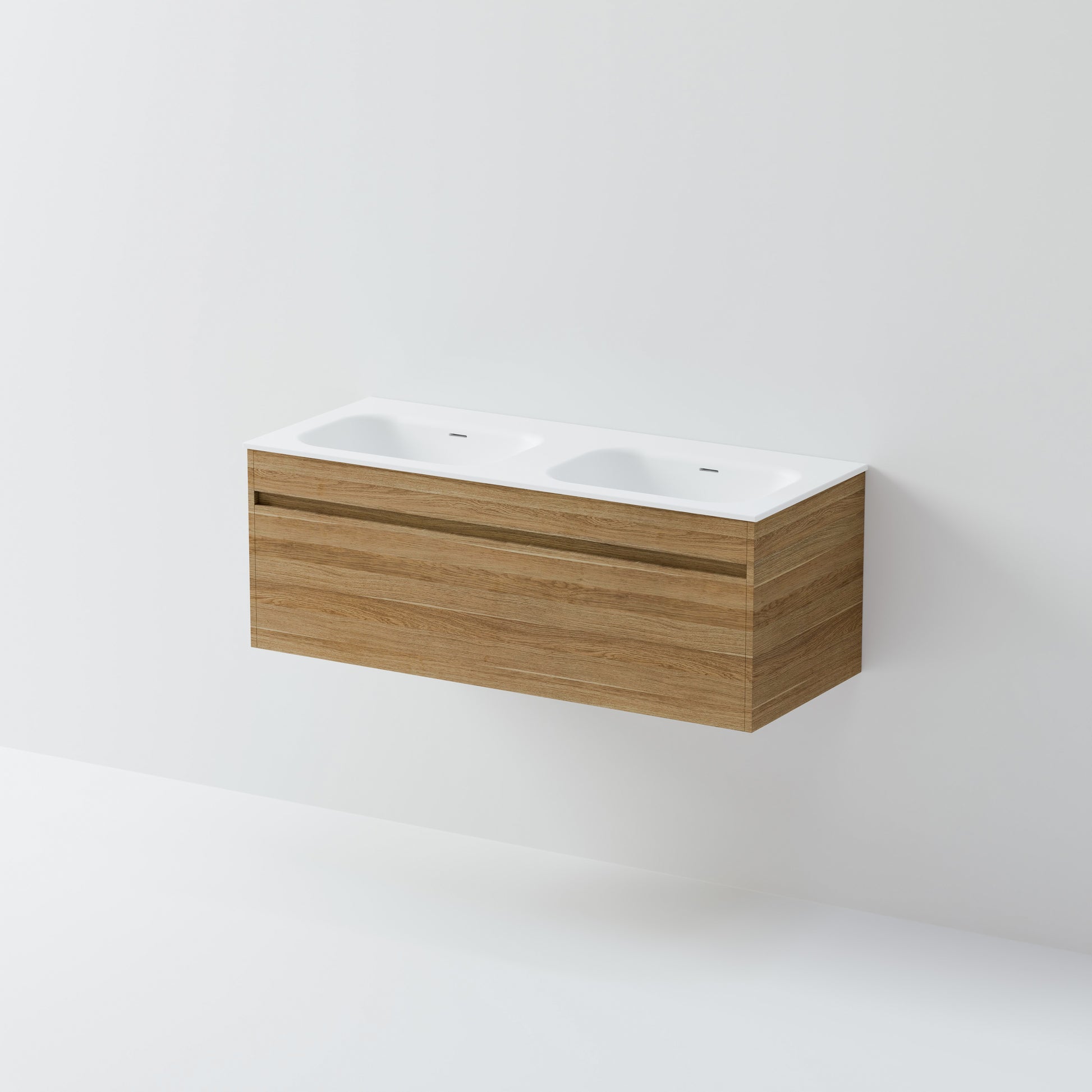 code-interiors-luxe-1200-contemporary-wall-hung-vanity-classic-oak-timberland-finish-single-drawer-double-basin