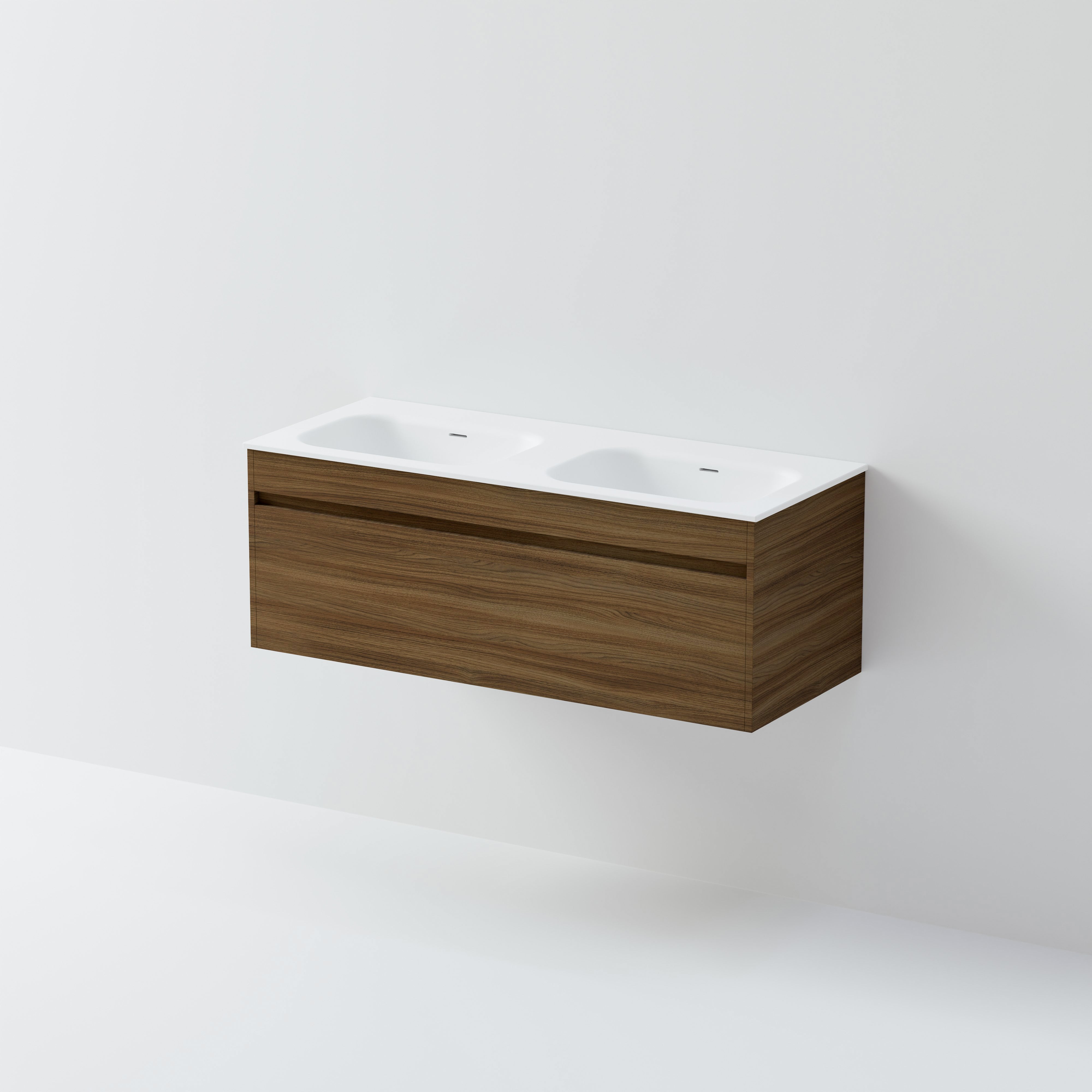 code-interiors-luxe-1200-contemporary-wall-hung-vanity-danish-walnut-timberland-finish-single-drawer-double-basin
