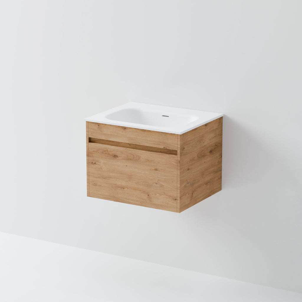 Luxe-600-wall-hung-vanity-490-devon-oak-timberland-finish-one-drawer