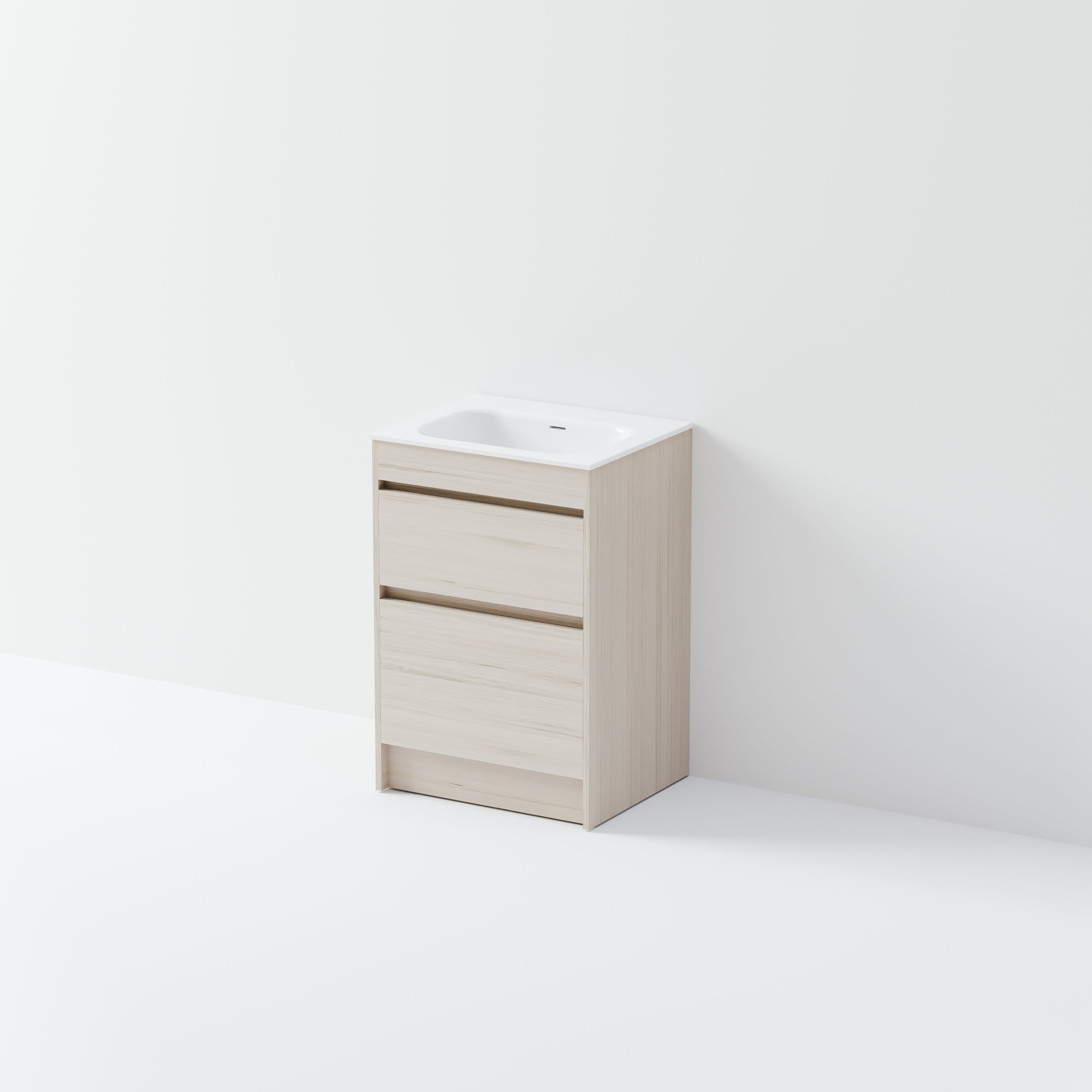 Code Luxe 600 Floorstanding Vanity |  2 Drawer