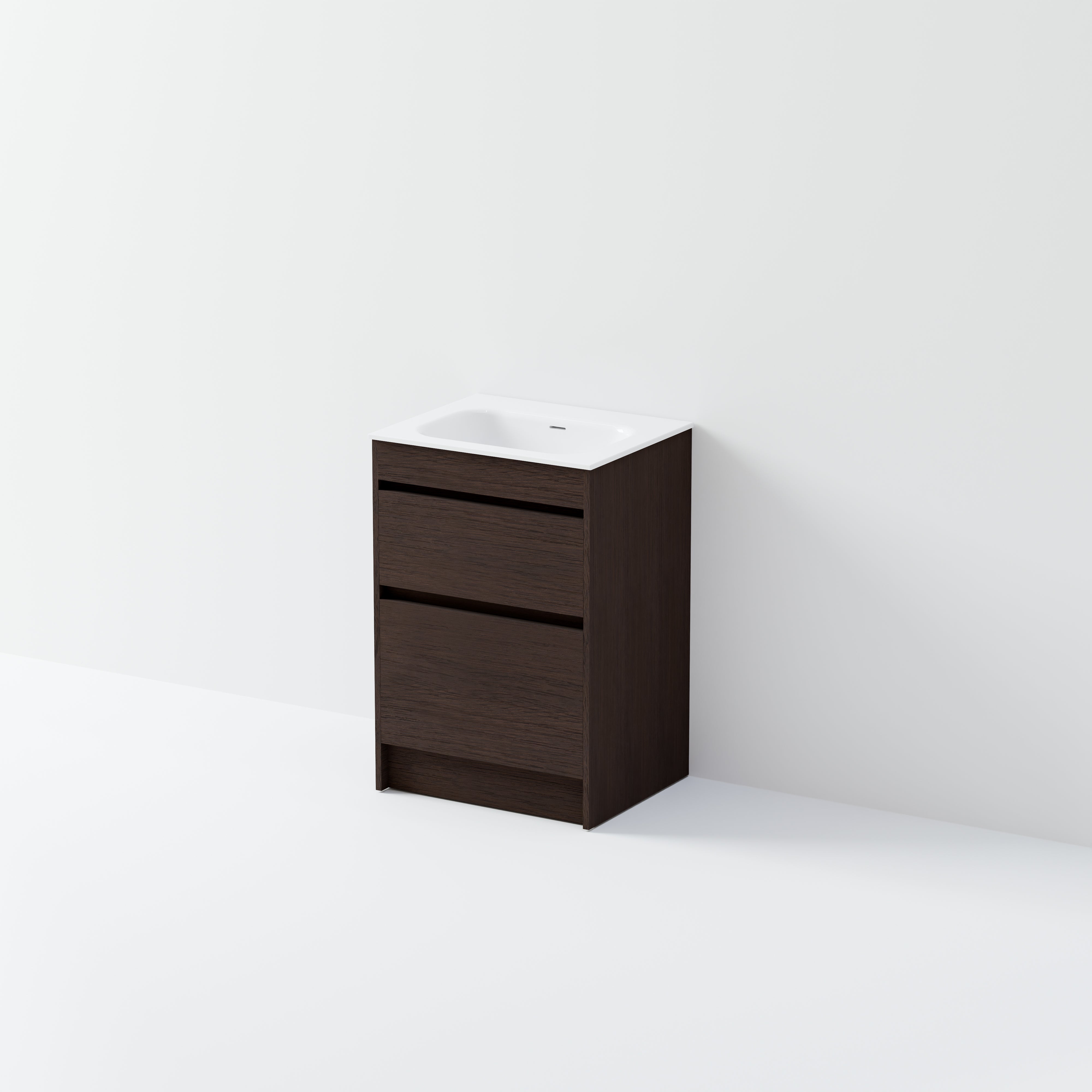 Code Luxe 600 Floorstanding Vanity |  2 Drawer