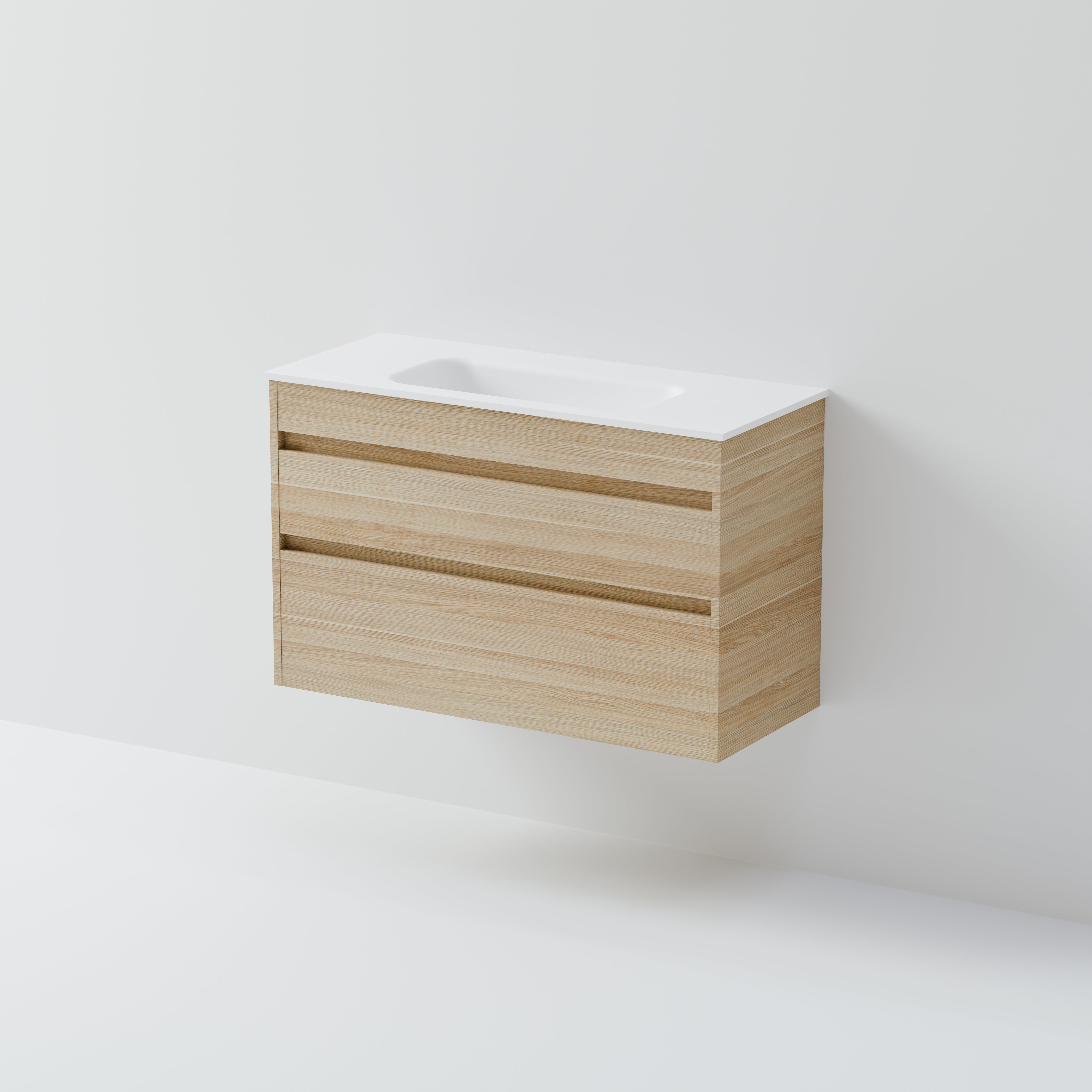 Code Luxe 900 Slim Wall Hung Vanity |  2 Drawer