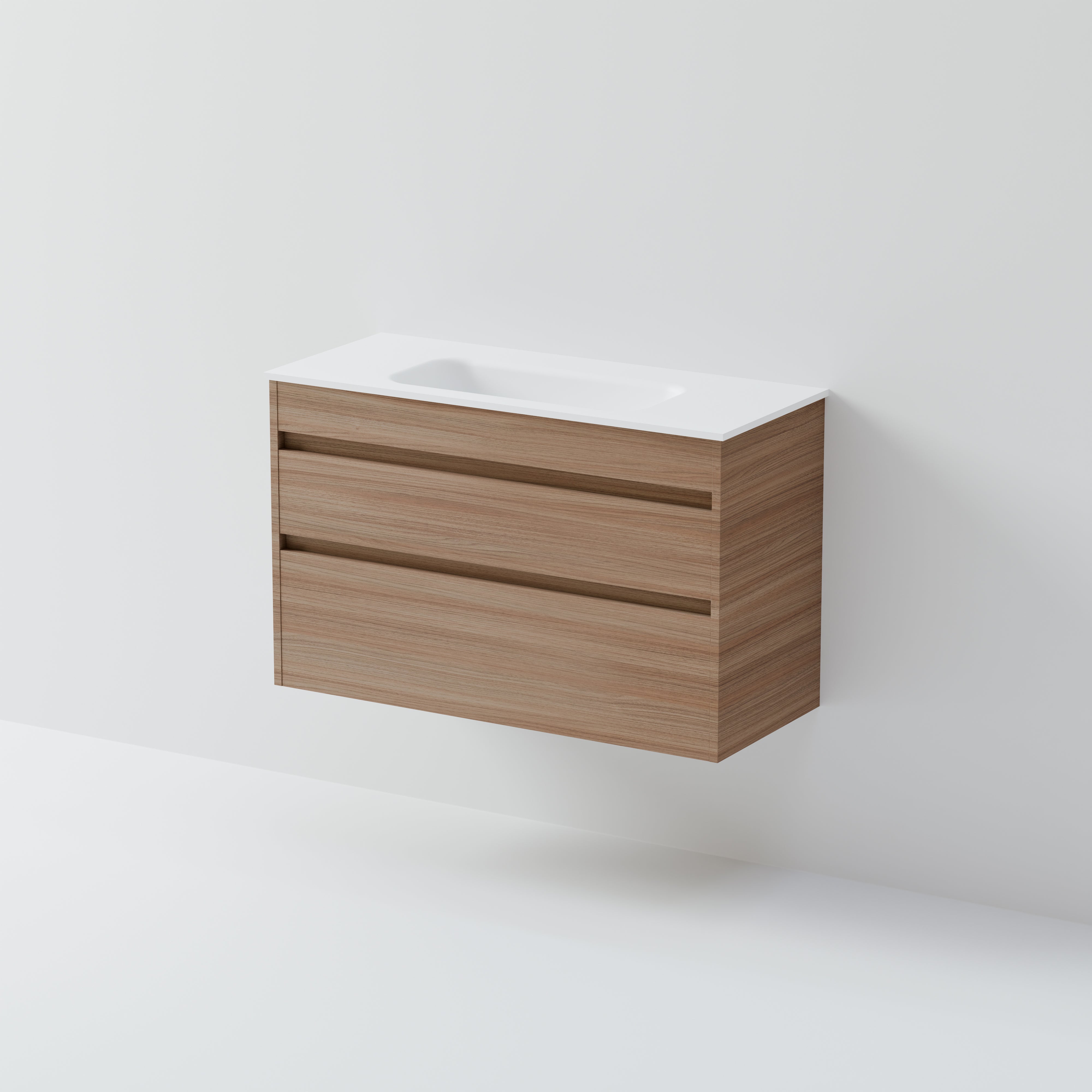 Code Luxe 900 Slim Wall Hung Vanity |  2 Drawer