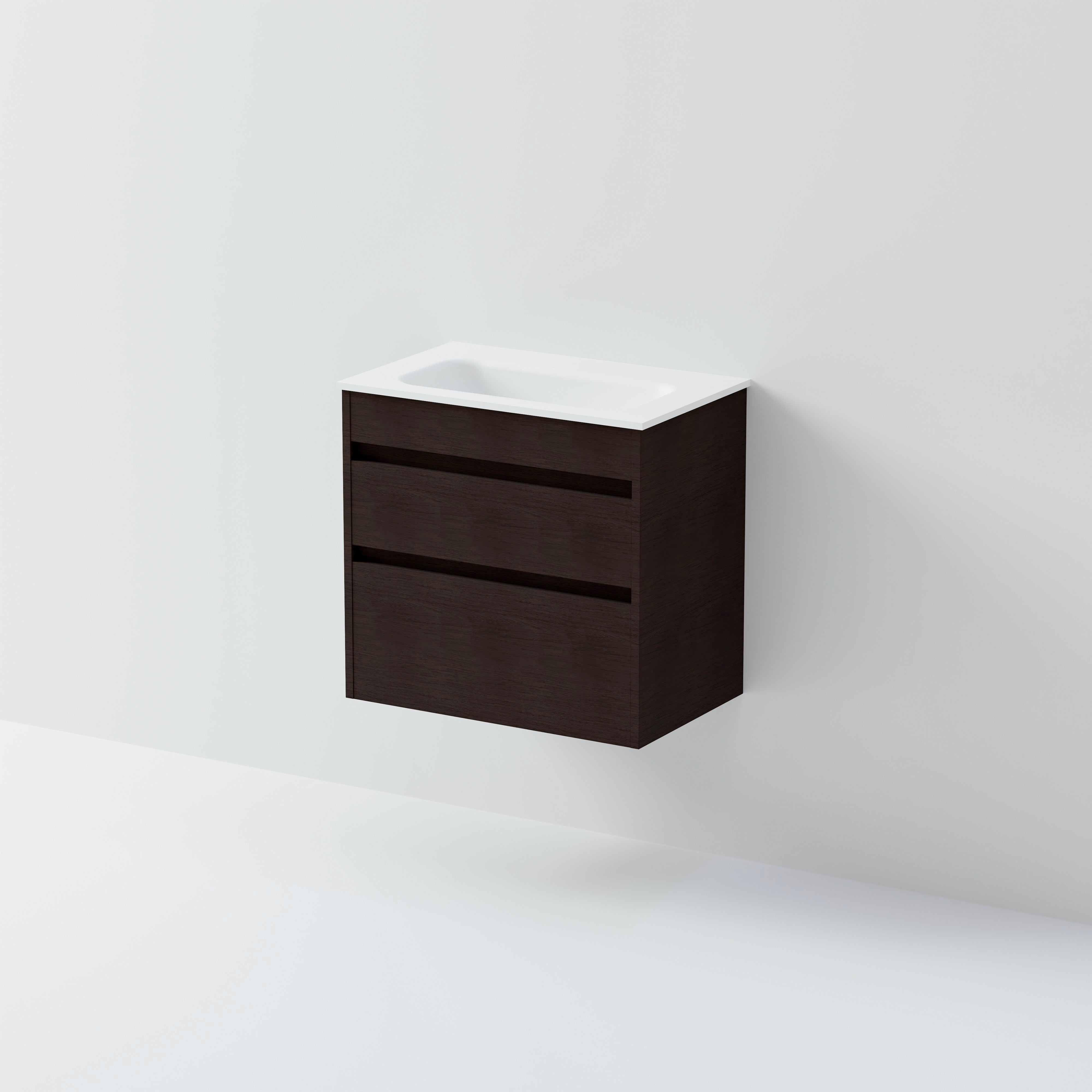 Code Luxe 600 Slim Wall Hung Vanity |  2 Drawer
