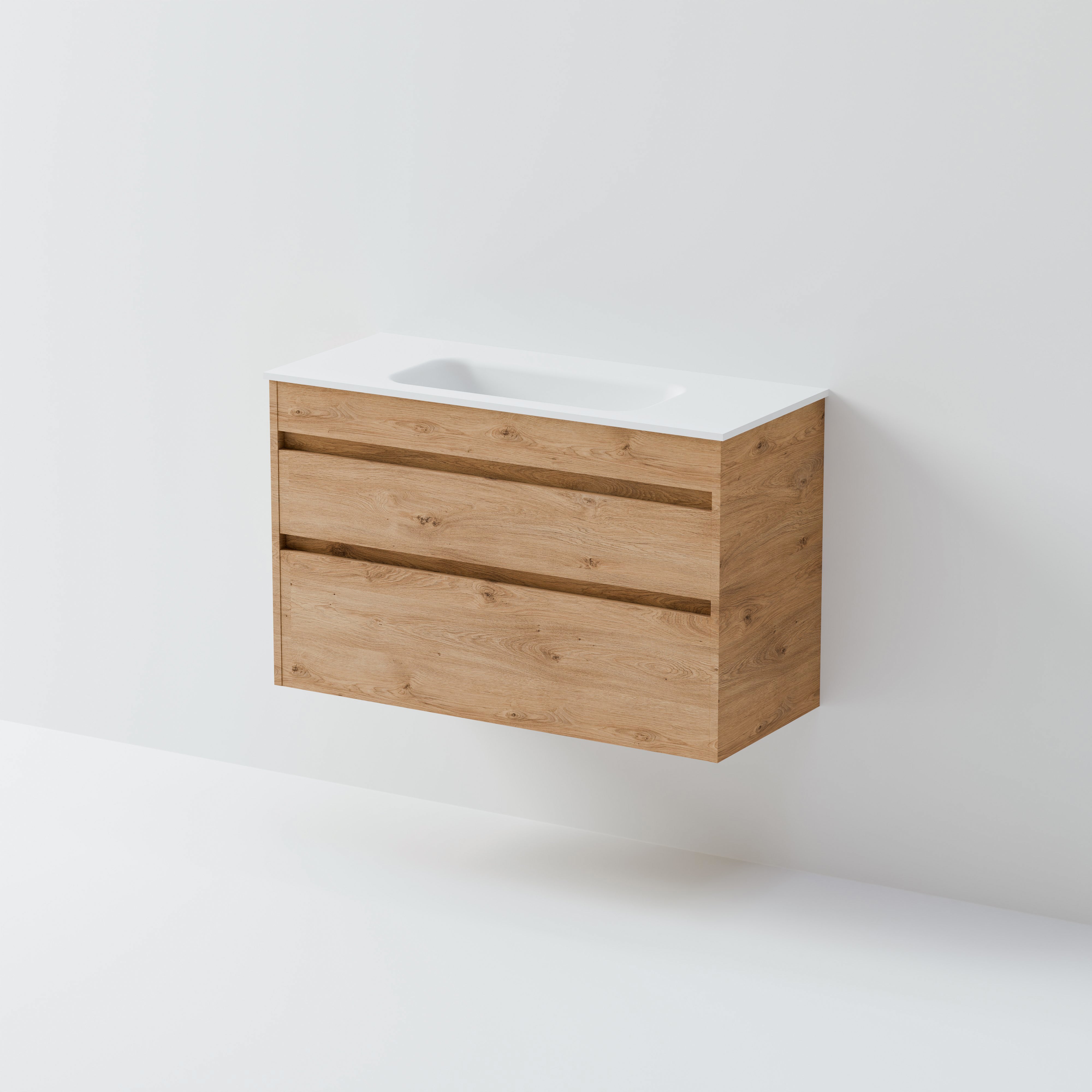 Code Luxe 900 Slim Wall Hung Vanity |  2 Drawer