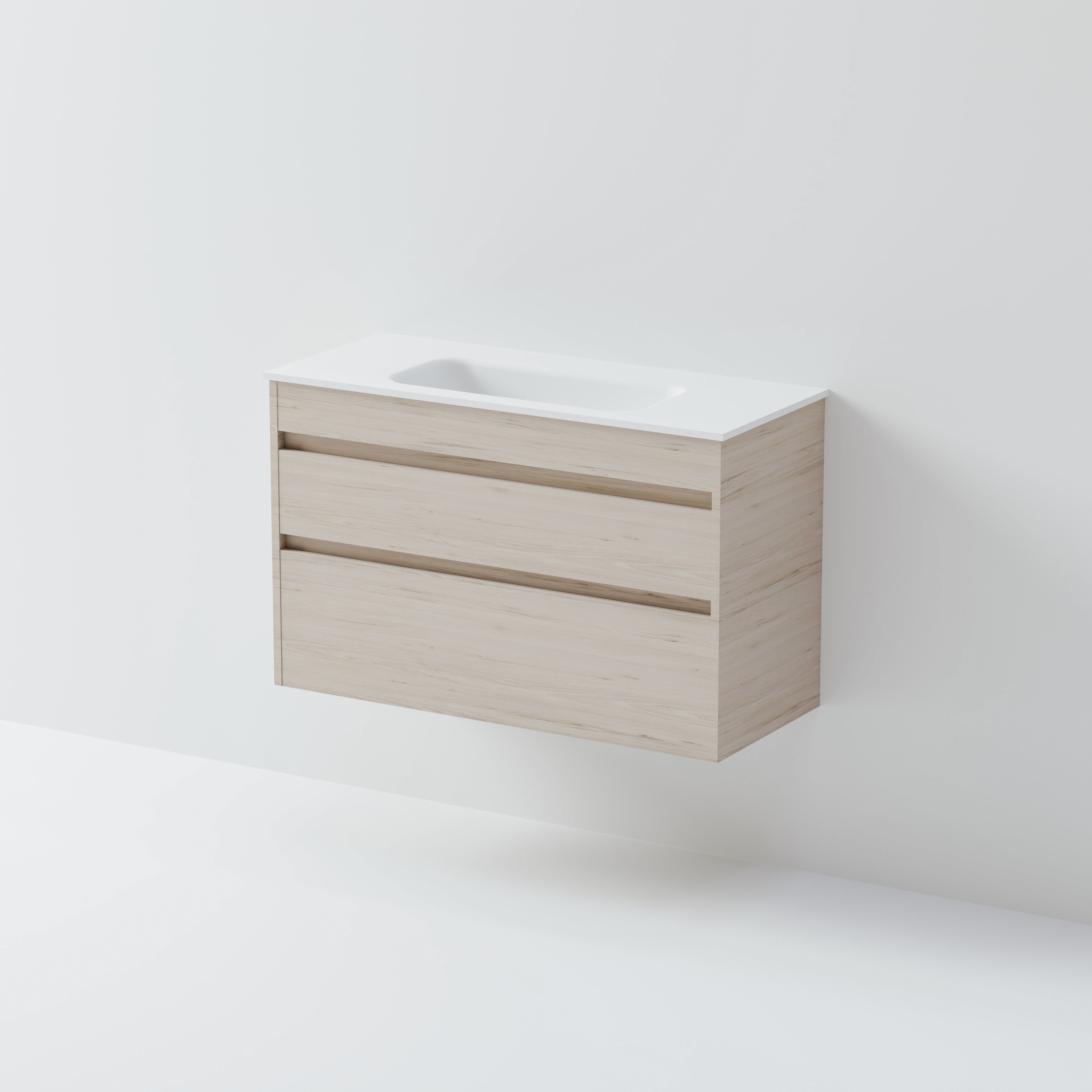 Code Luxe 900 Slim Wall Hung Vanity |  2 Drawer