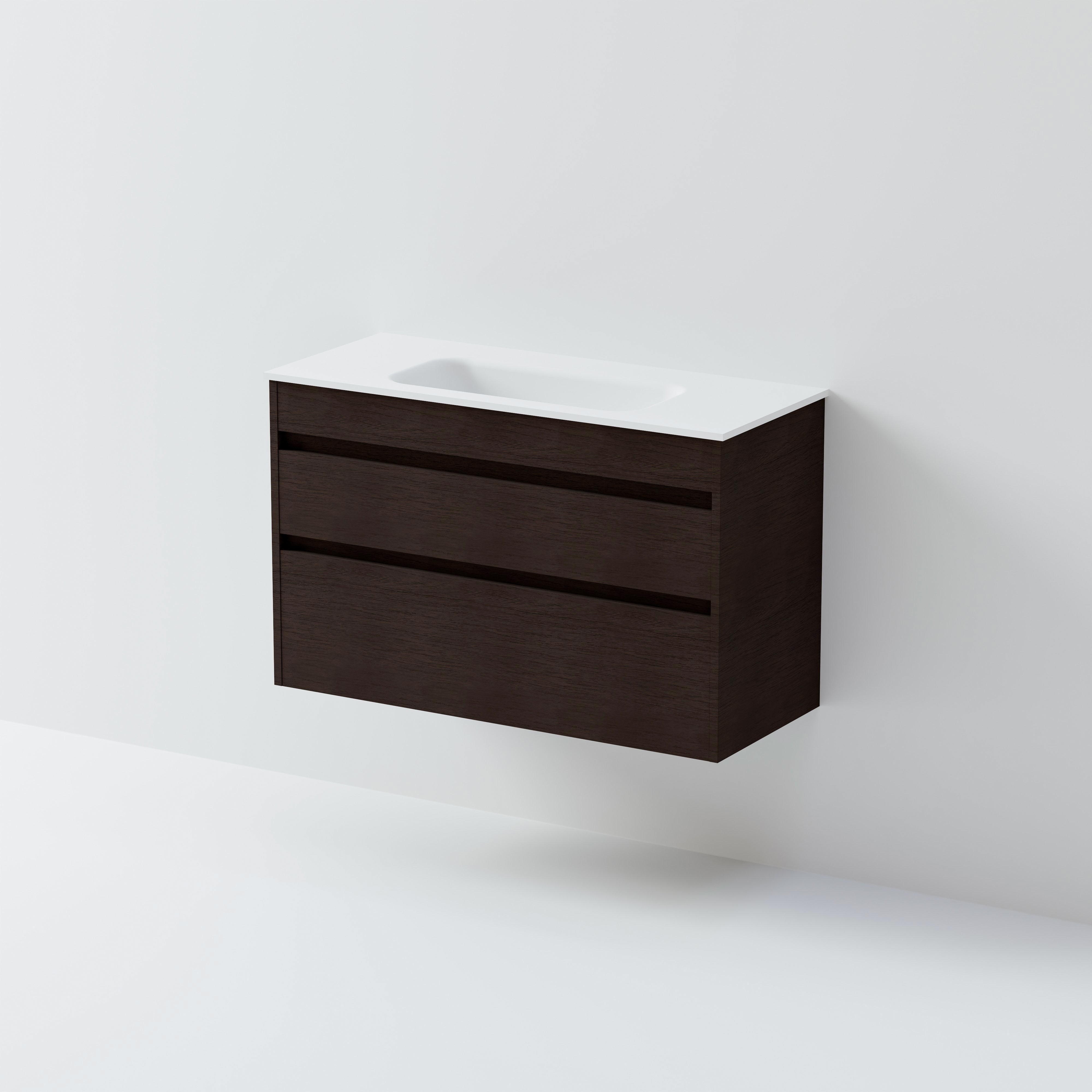 Code Luxe 900 Slim Wall Hung Vanity |  2 Drawer