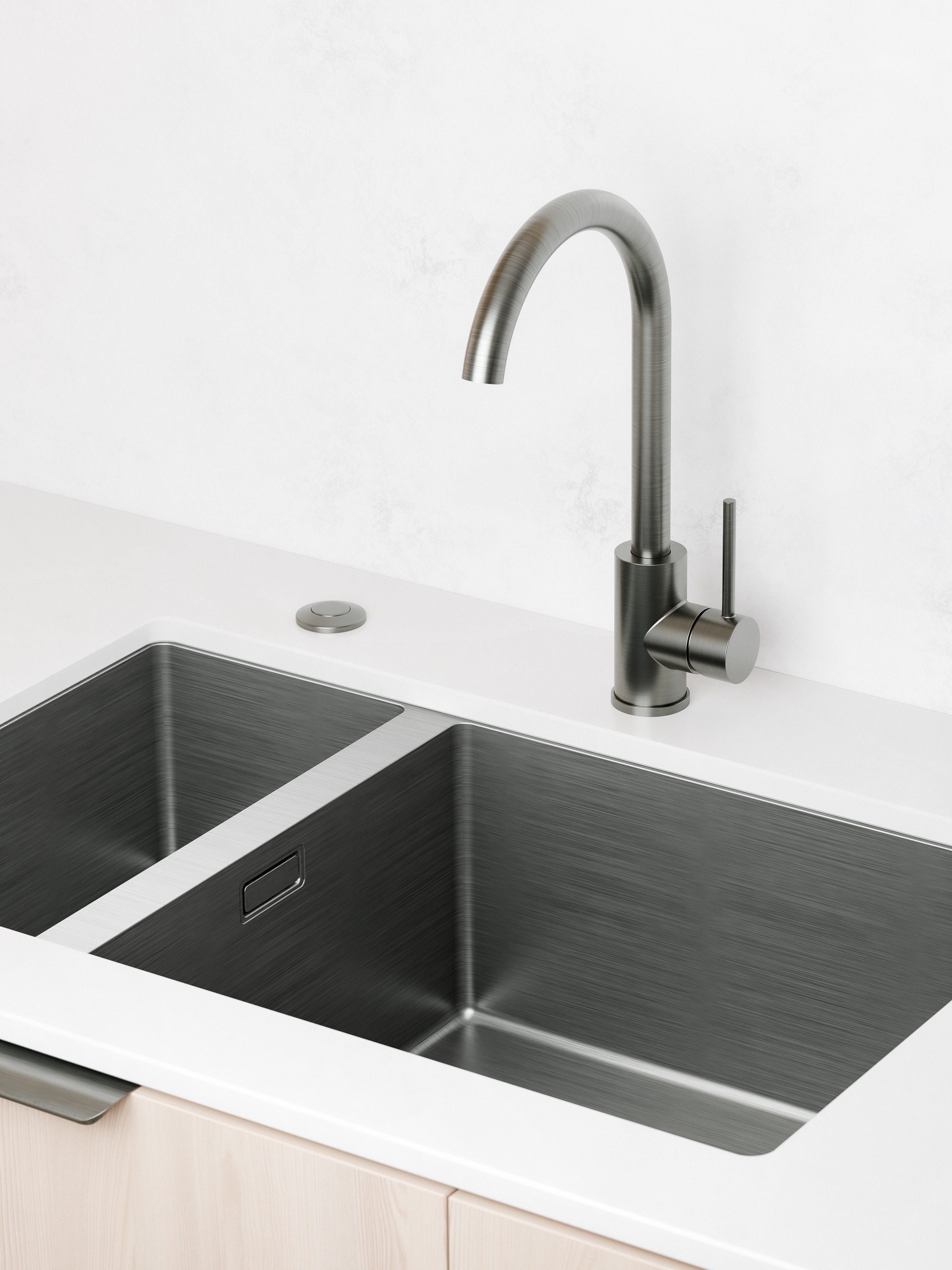 Pavia Gooseneck Kitchen Mixer