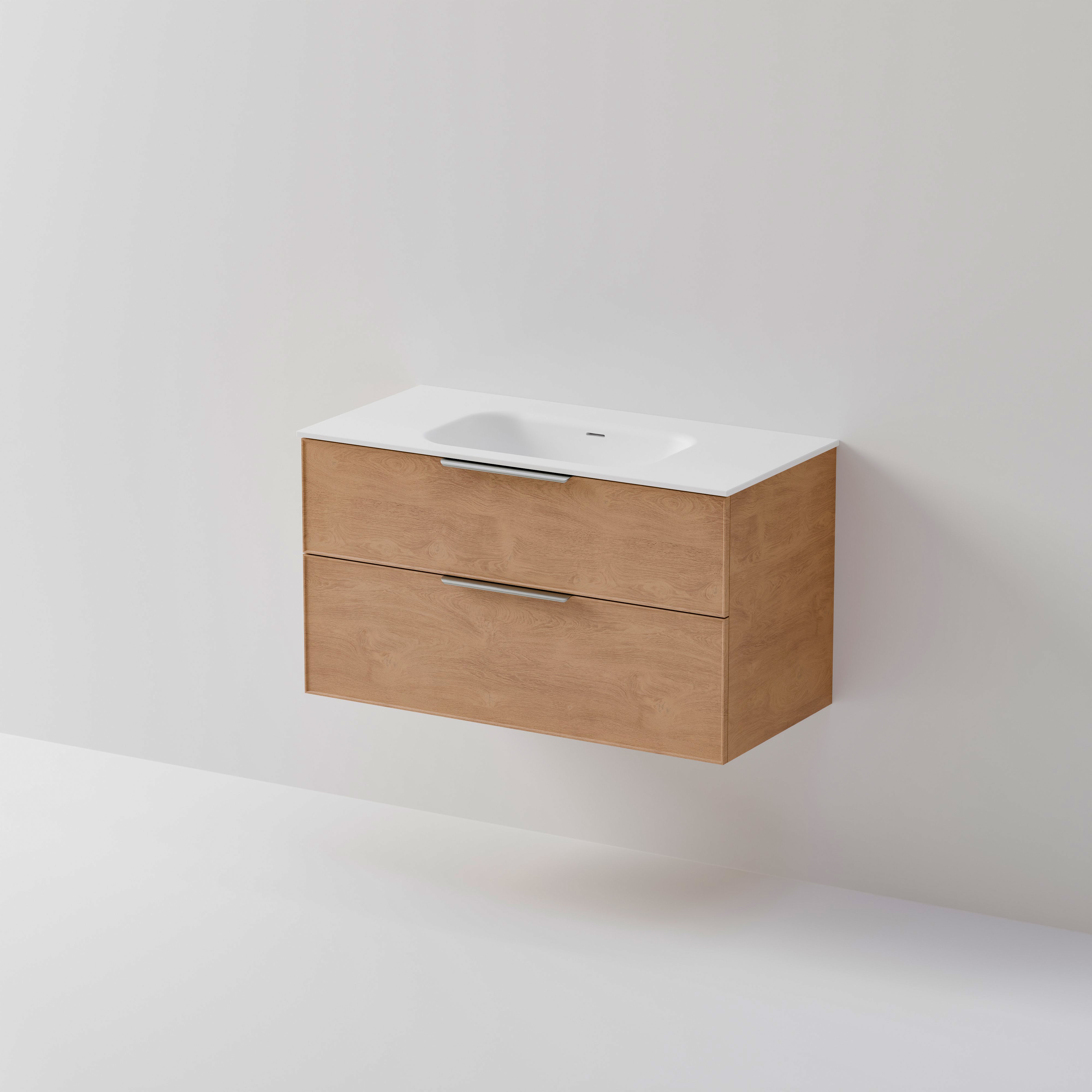 Lineare 1000 Vanity | 2 Drawer | Inset Basin