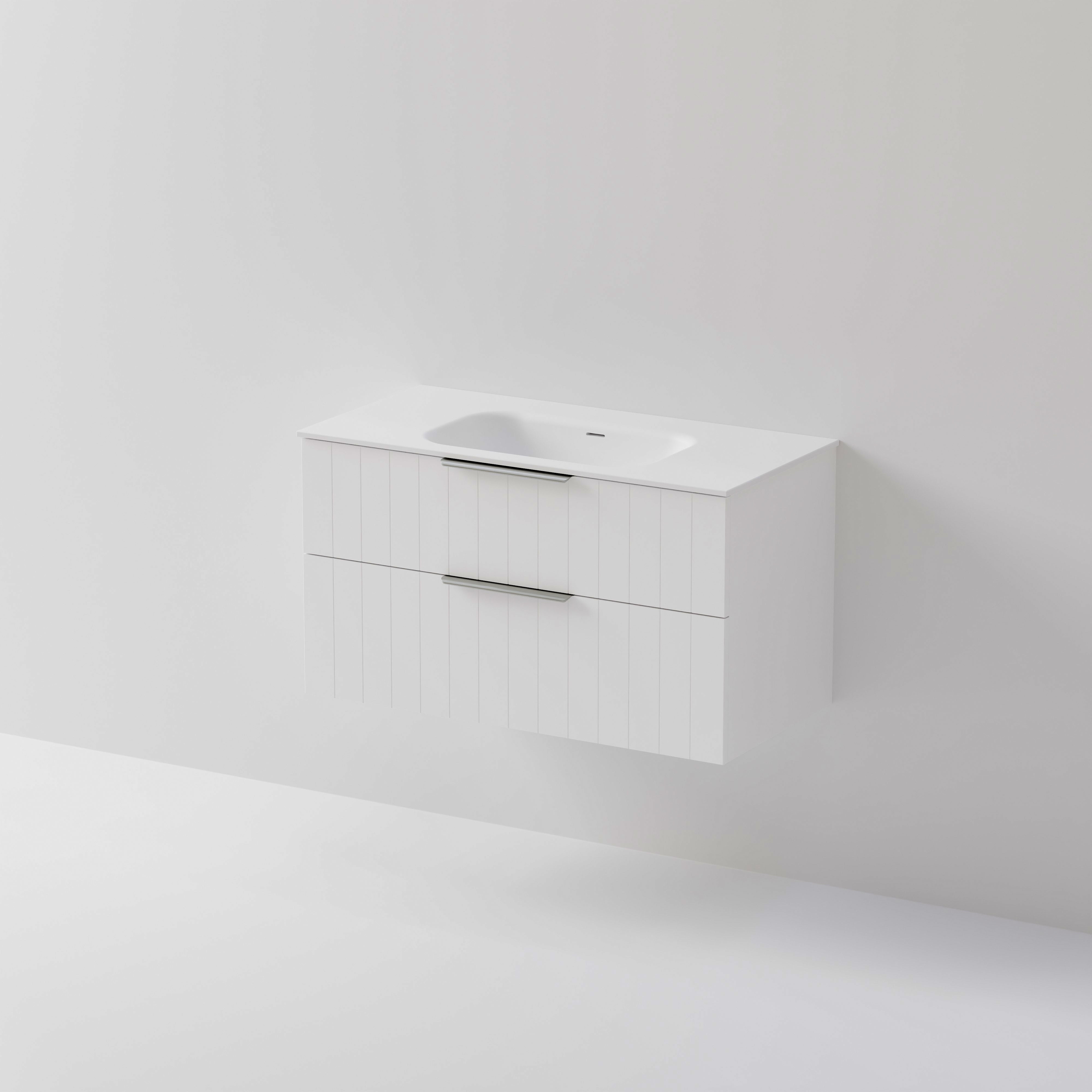 Lineare 1000 Vanity | 2 Drawer | Inset Basin