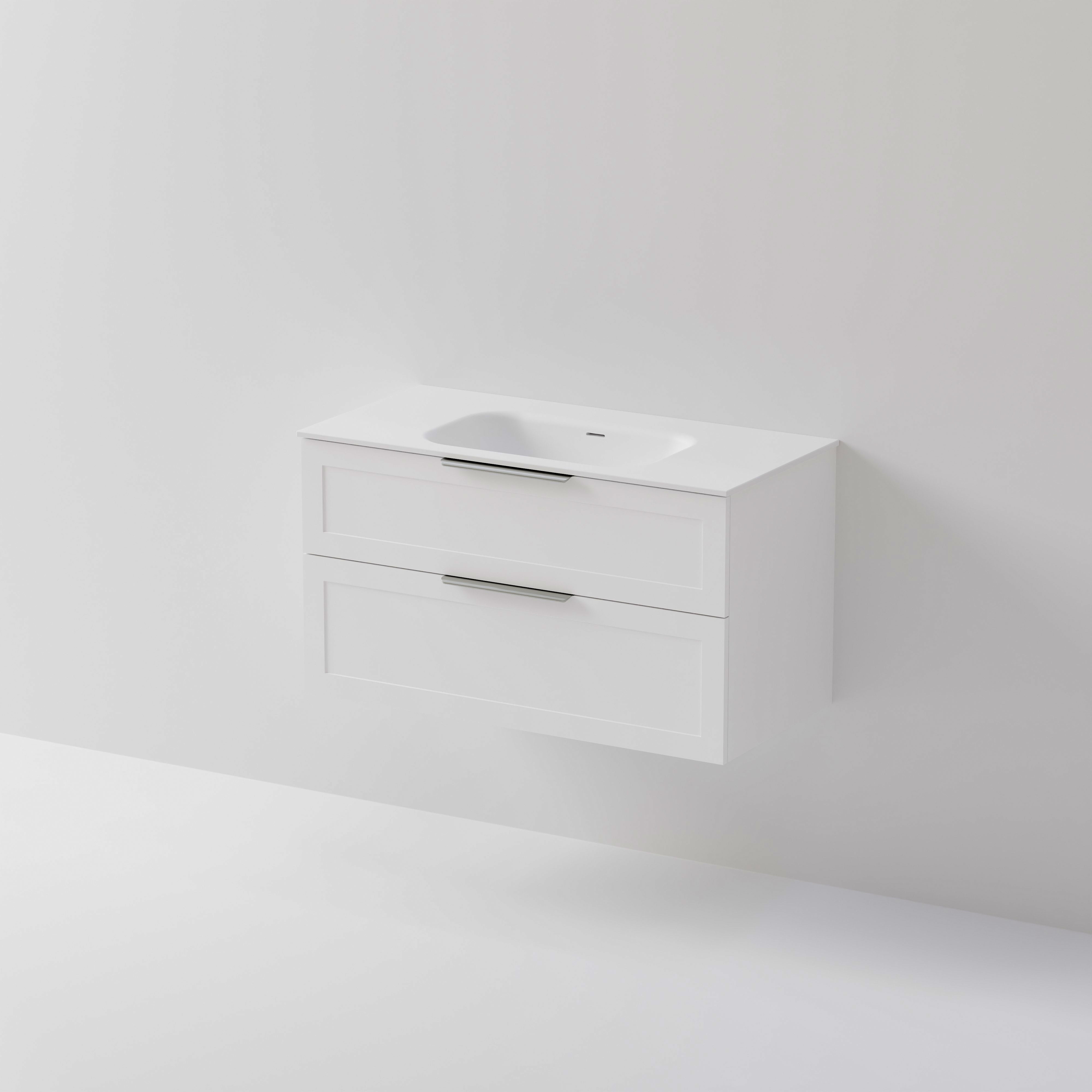 Lineare 1000 Vanity | 2 Drawer | Inset Basin