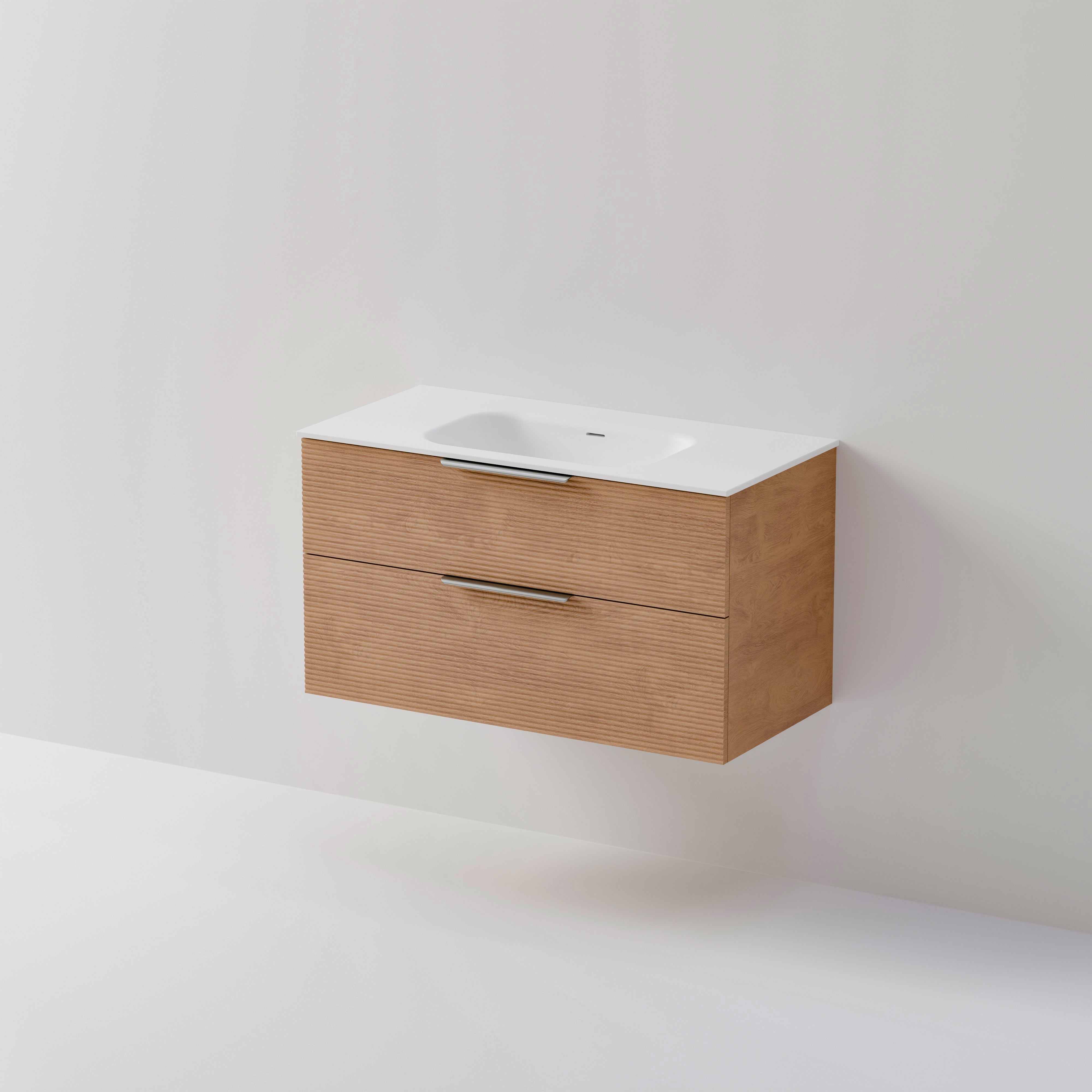 Lineare 1000 Vanity | 2 Drawer | Inset Basin