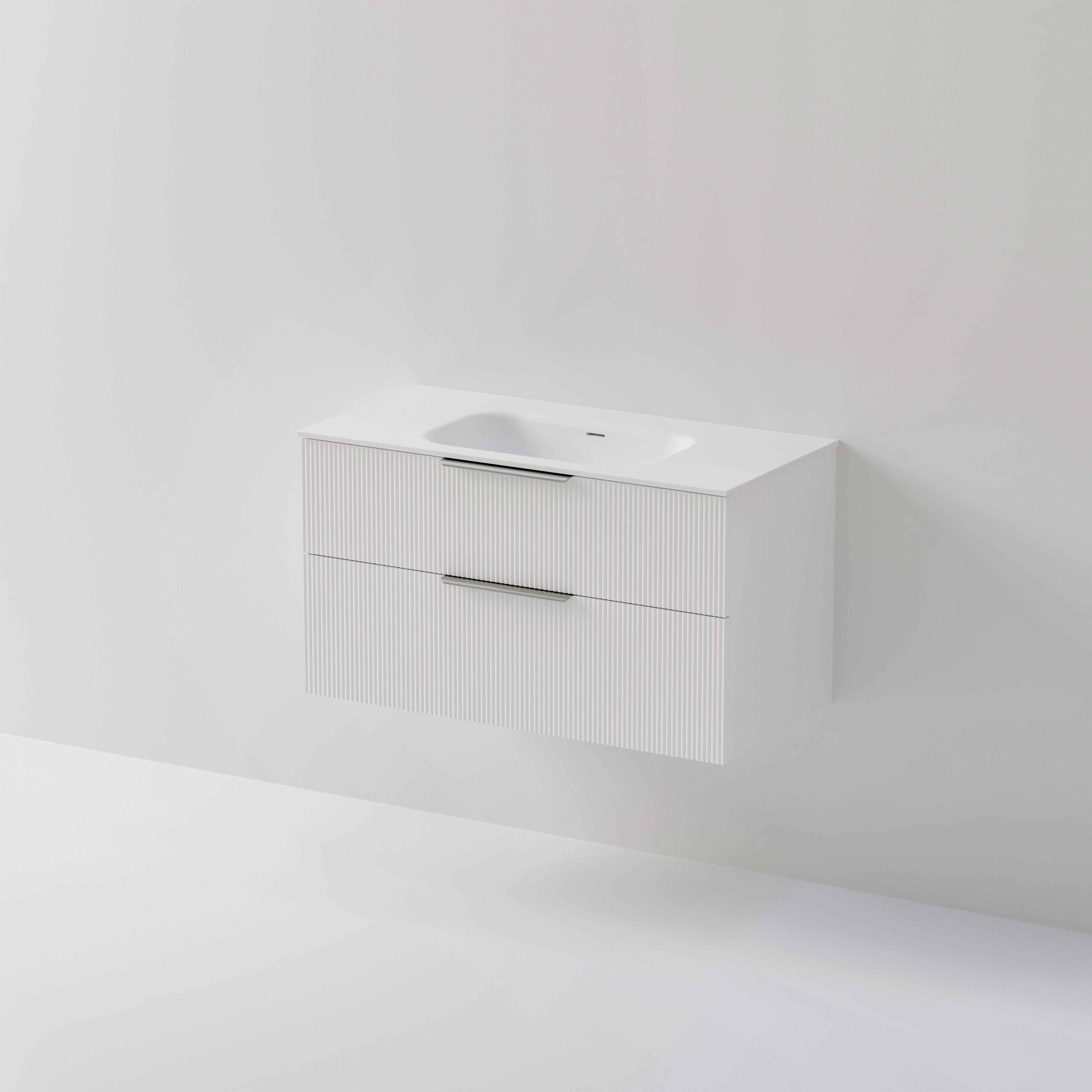 Lineare 1000 Vanity | 2 Drawer | Inset Basin