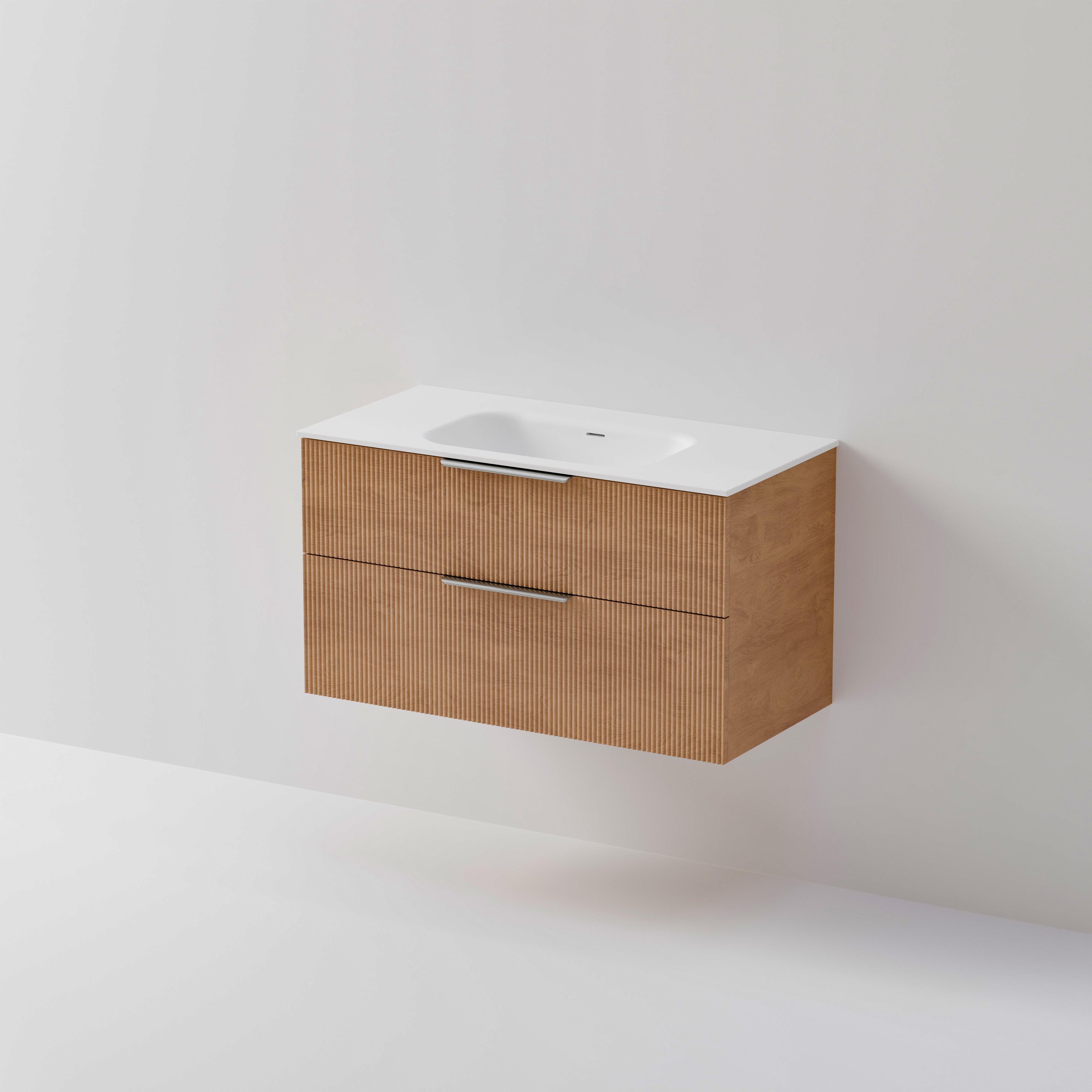 Lineare 1000 Vanity | 2 Drawer | Inset Basin