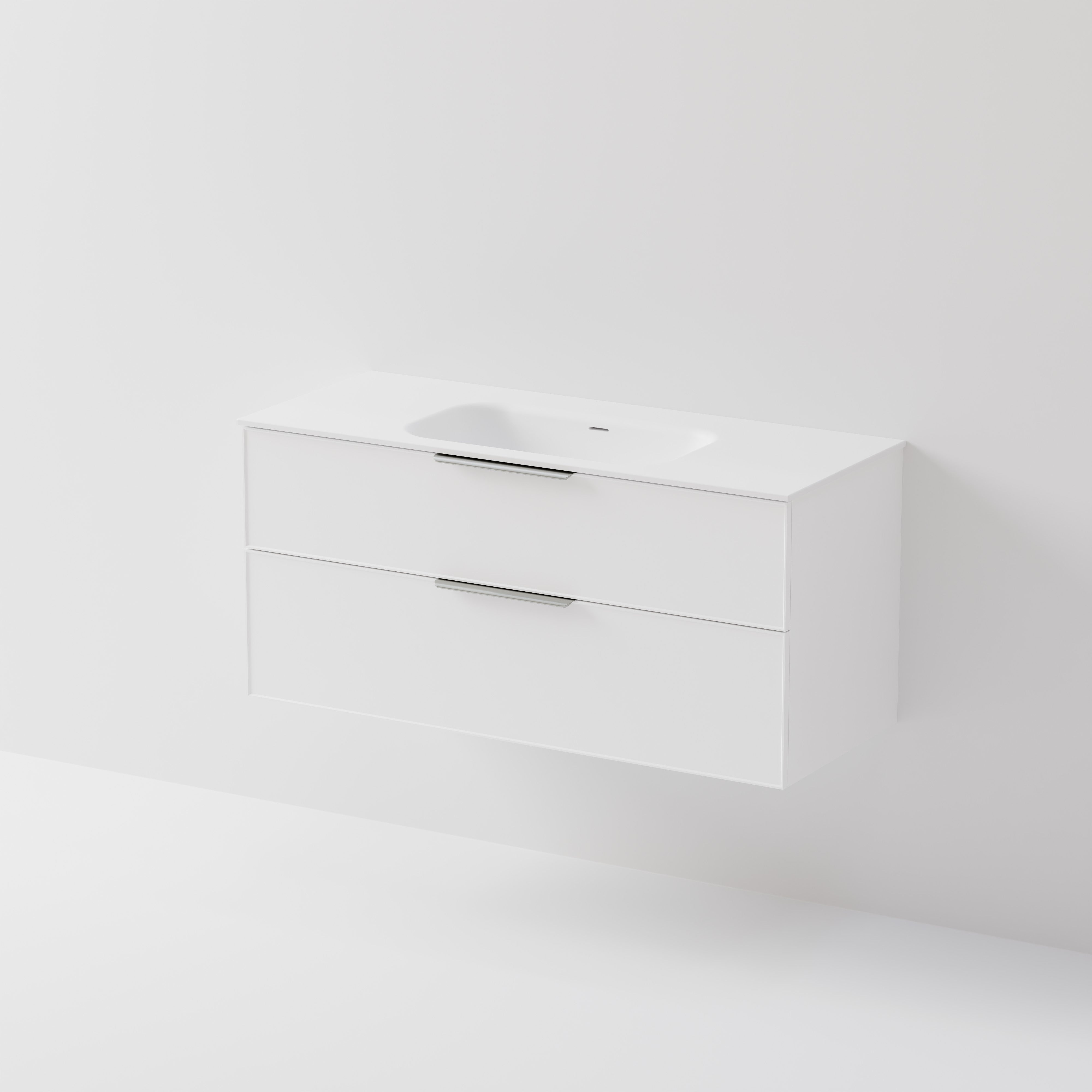 Lineare 1200 | 2 Drawer Vanity | Inset Basin