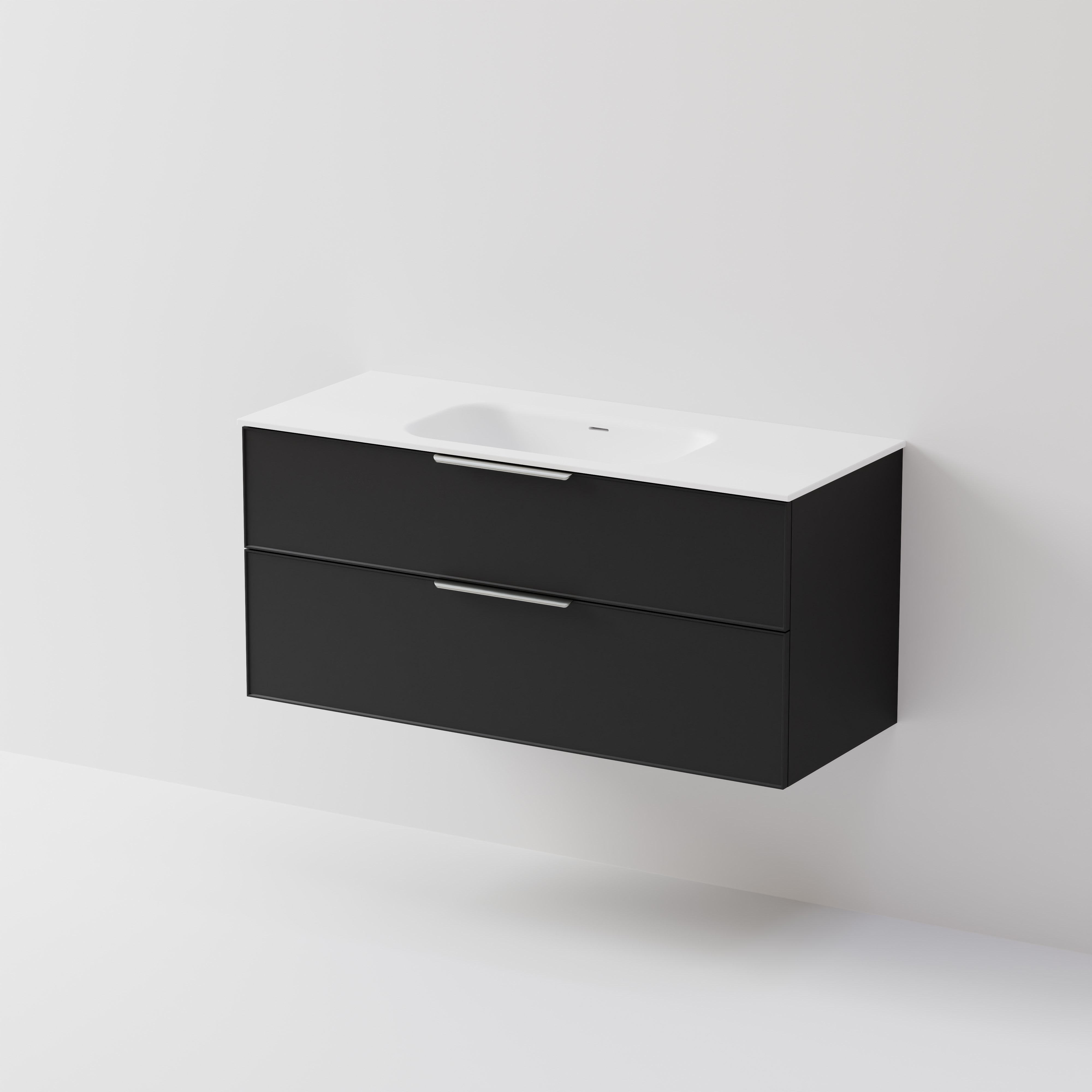 Lineare 1200 | 2 Drawer Vanity | Inset Basin