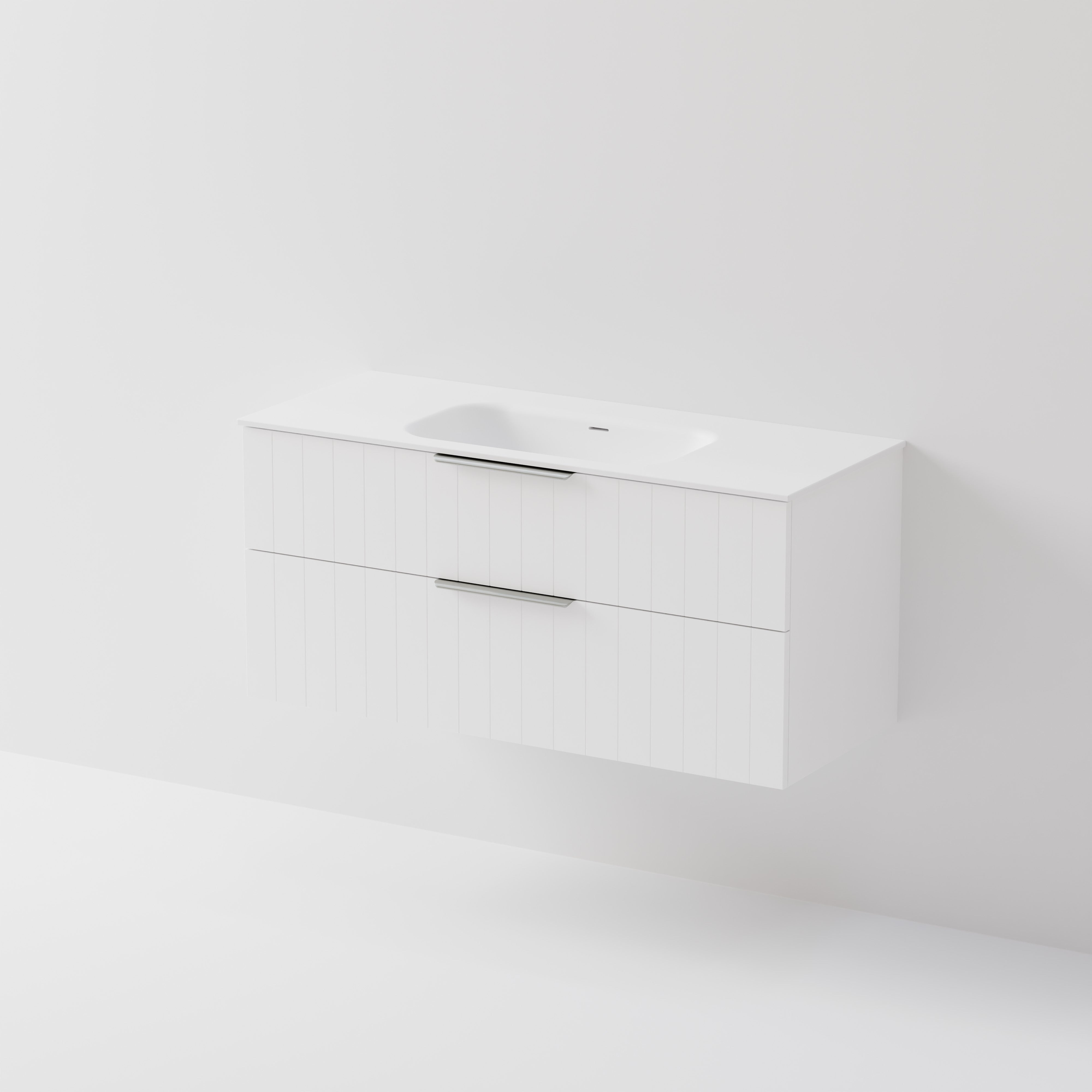 Lineare 1200 | 2 Drawer Vanity | Inset Basin