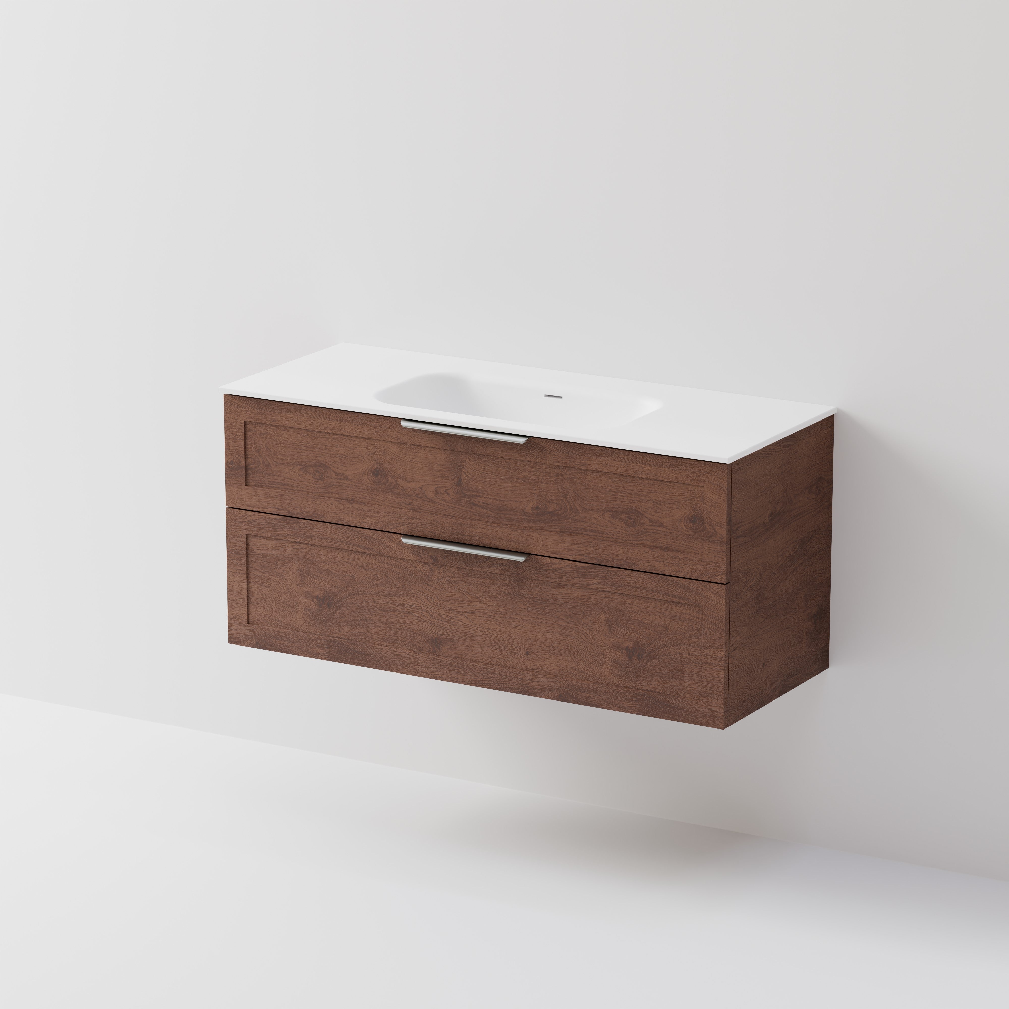 Lineare 1200 | 2 Drawer Vanity | Inset Basin