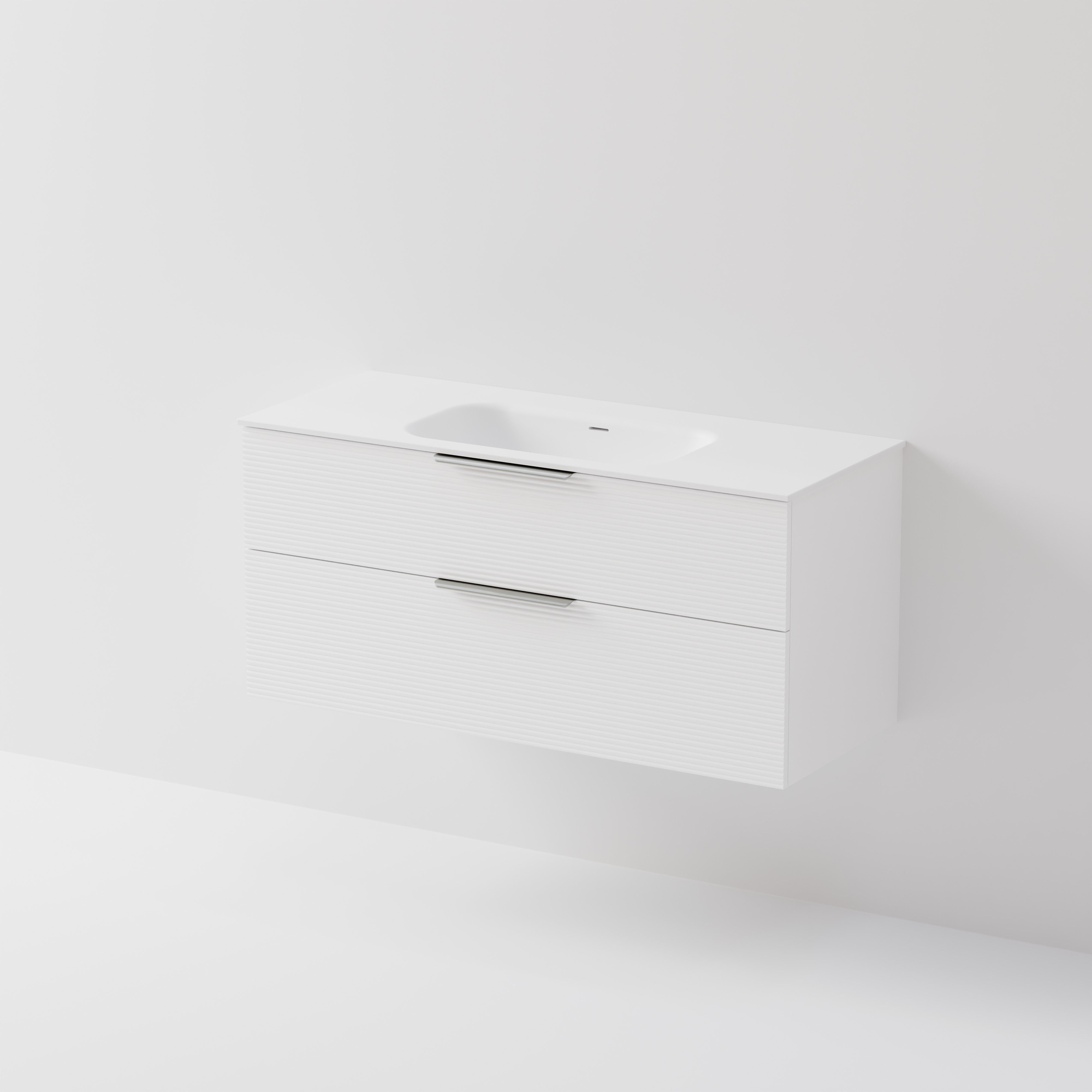 Lineare 1200 | 2 Drawer Vanity | Inset Basin