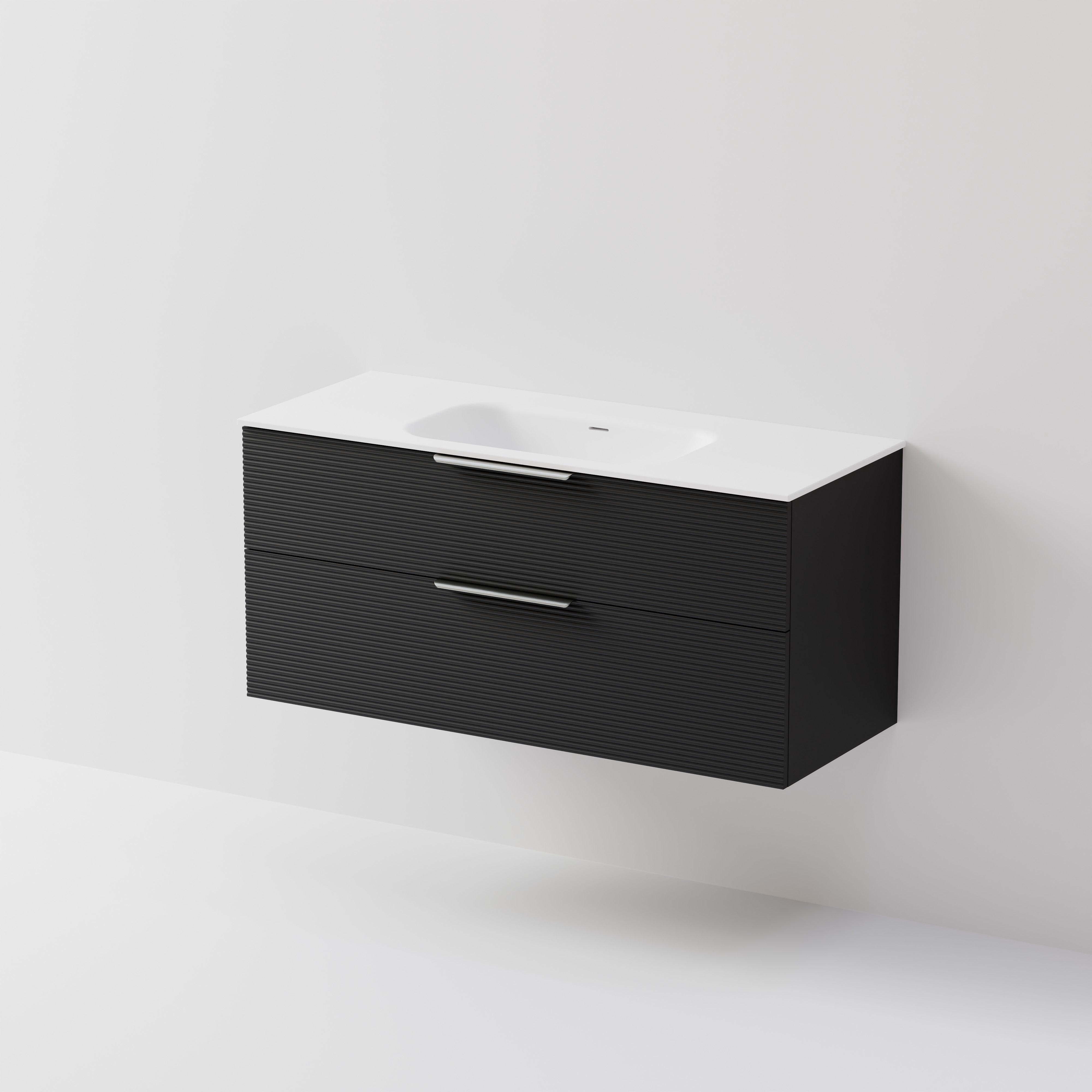 Lineare 1200 | 2 Drawer Vanity | Inset Basin
