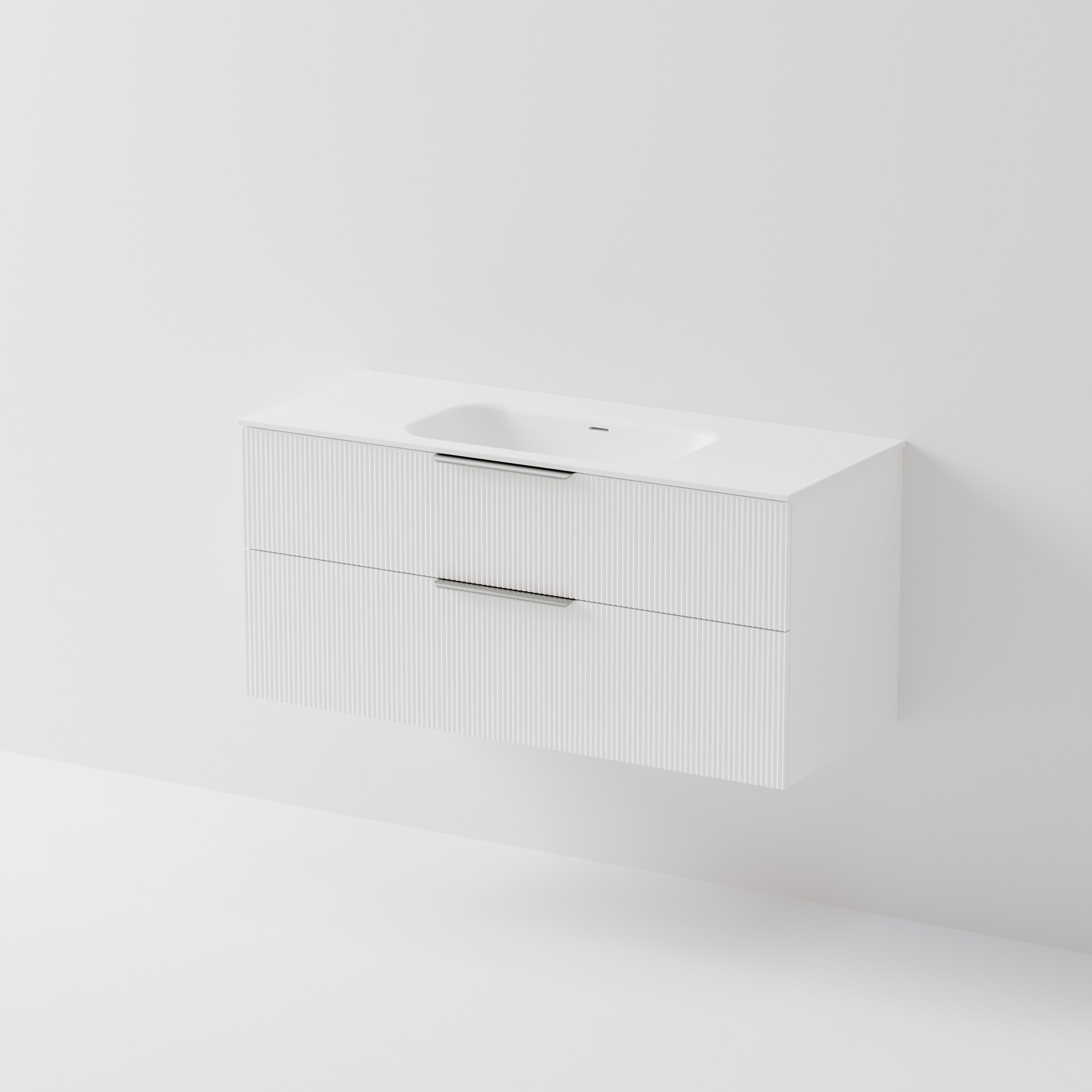 Lineare 1200 | 2 Drawer Vanity | Inset Basin