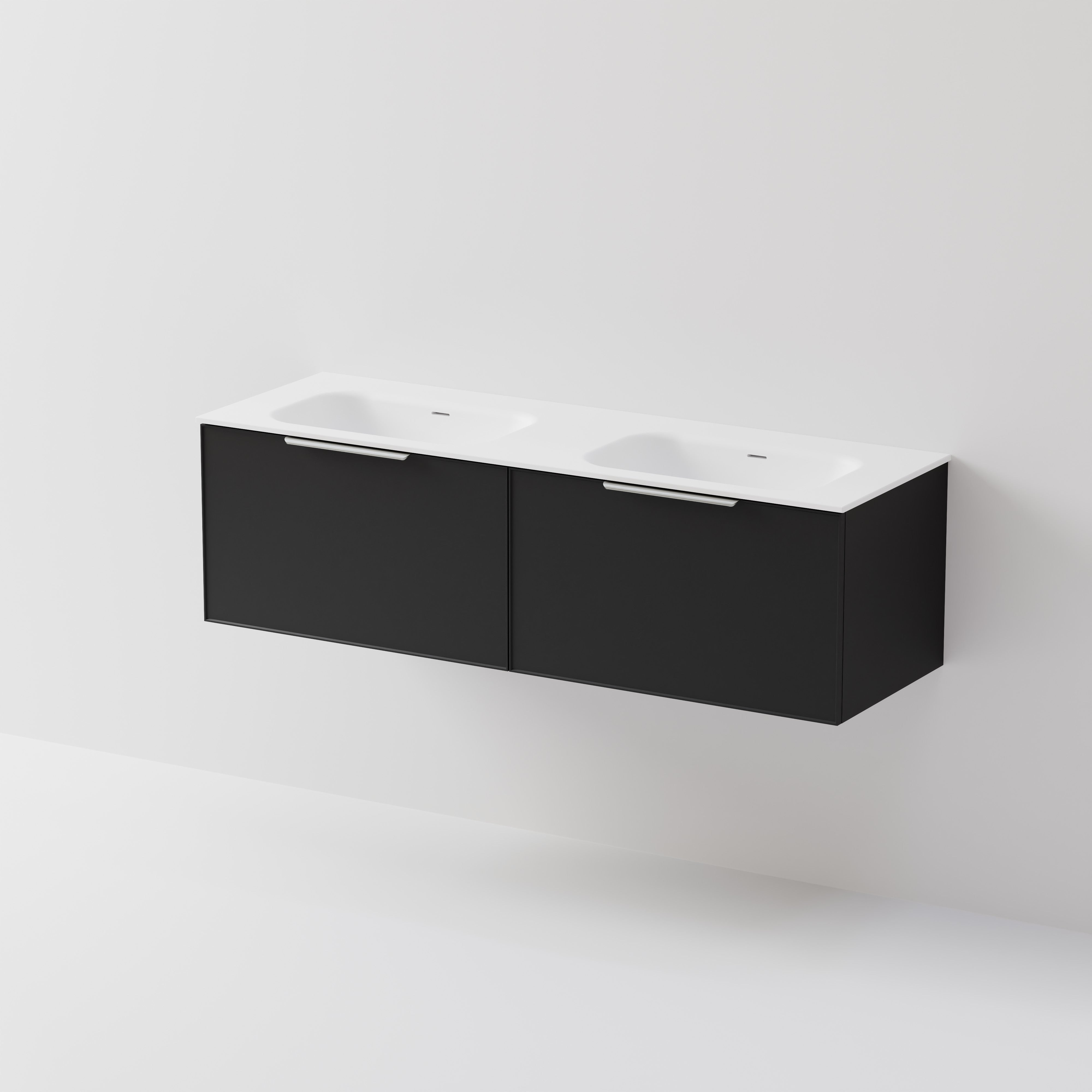 Lineare 1500 Vanity | 2 Drawer | Double Inset Basin