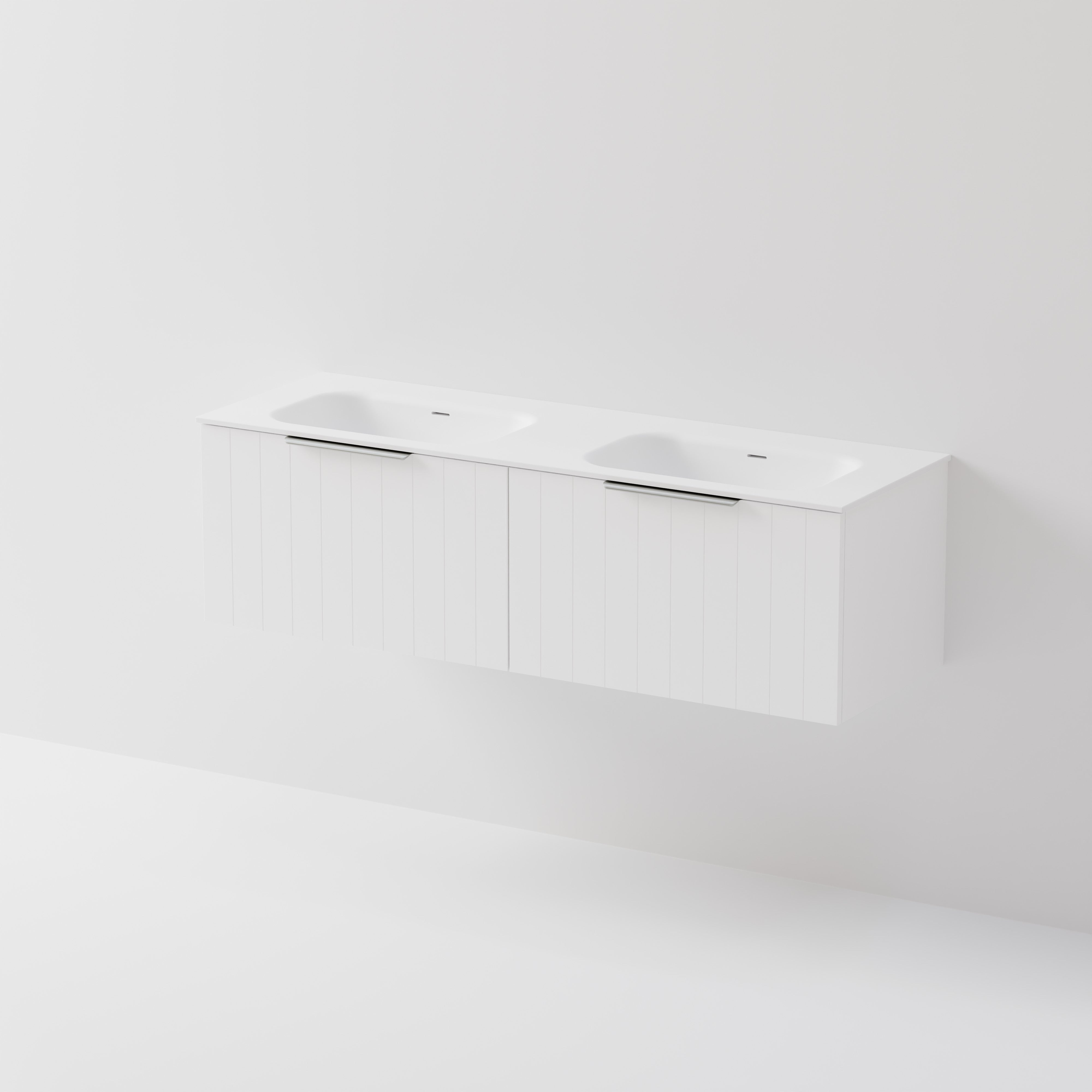 Lineare 1500 Vanity | 2 Drawer | Double Inset Basin
