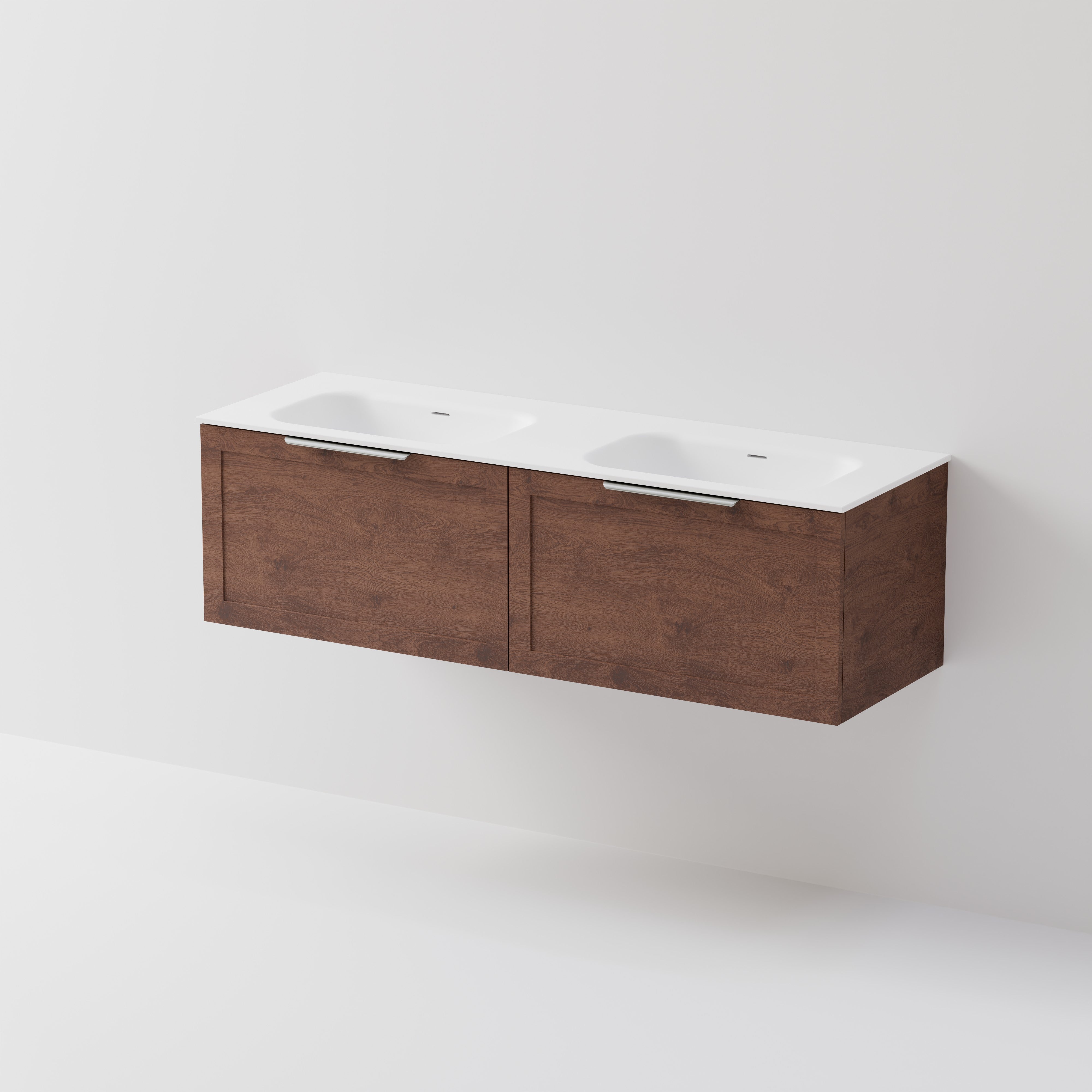 Lineare 1500 Vanity | 2 Drawer | Double Inset Basin