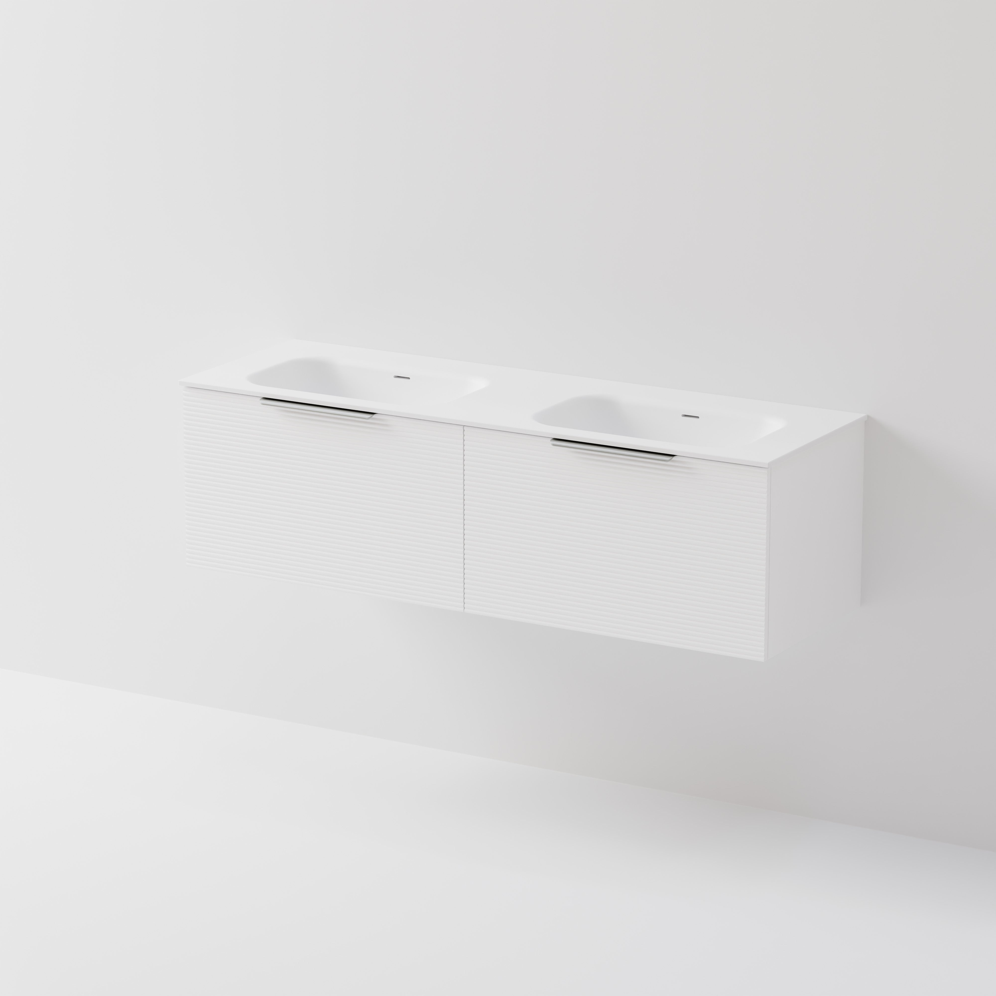 Lineare 1500 Vanity | 2 Drawer | Double Inset Basin