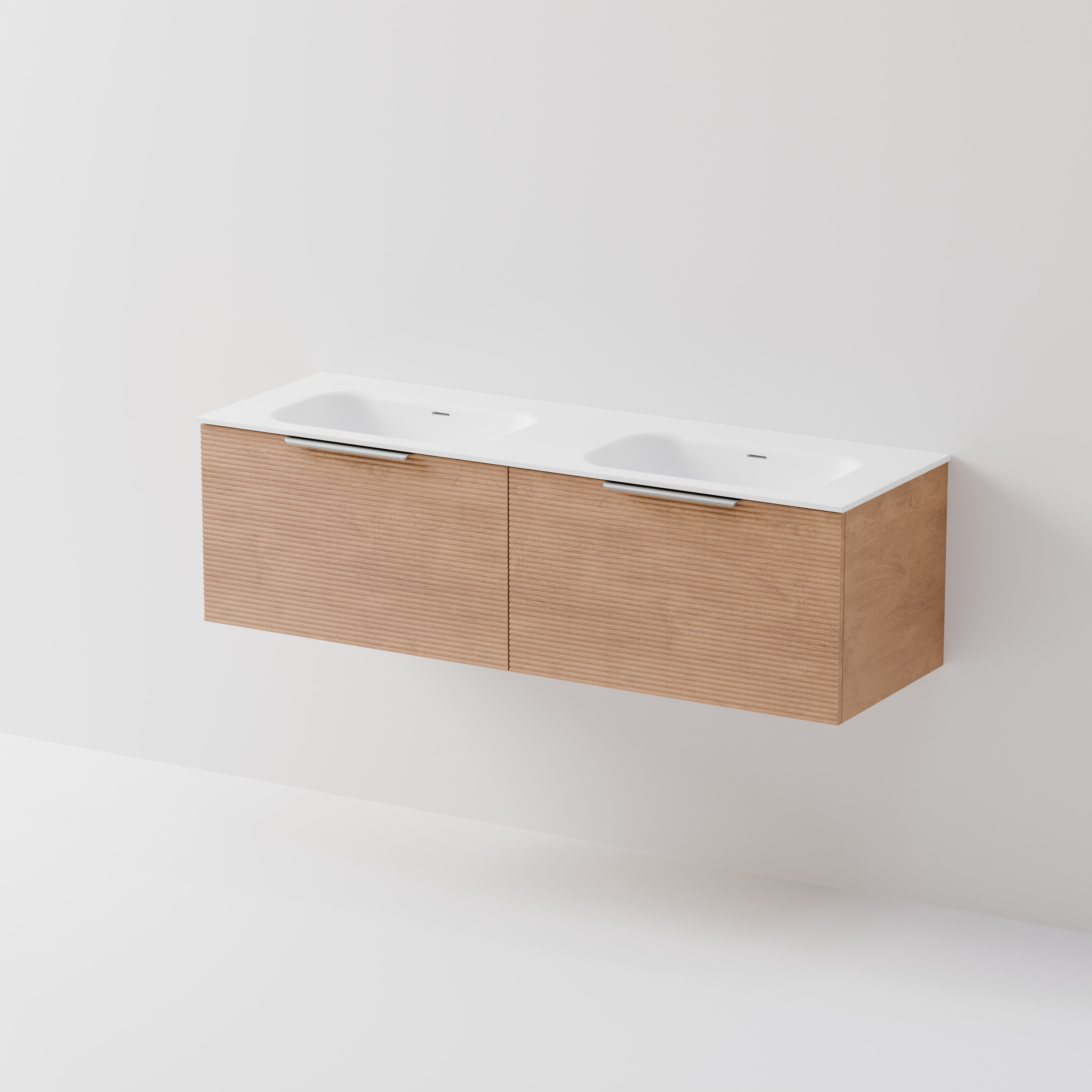 Lineare 1500 Vanity | 2 Drawer | Double Inset Basin