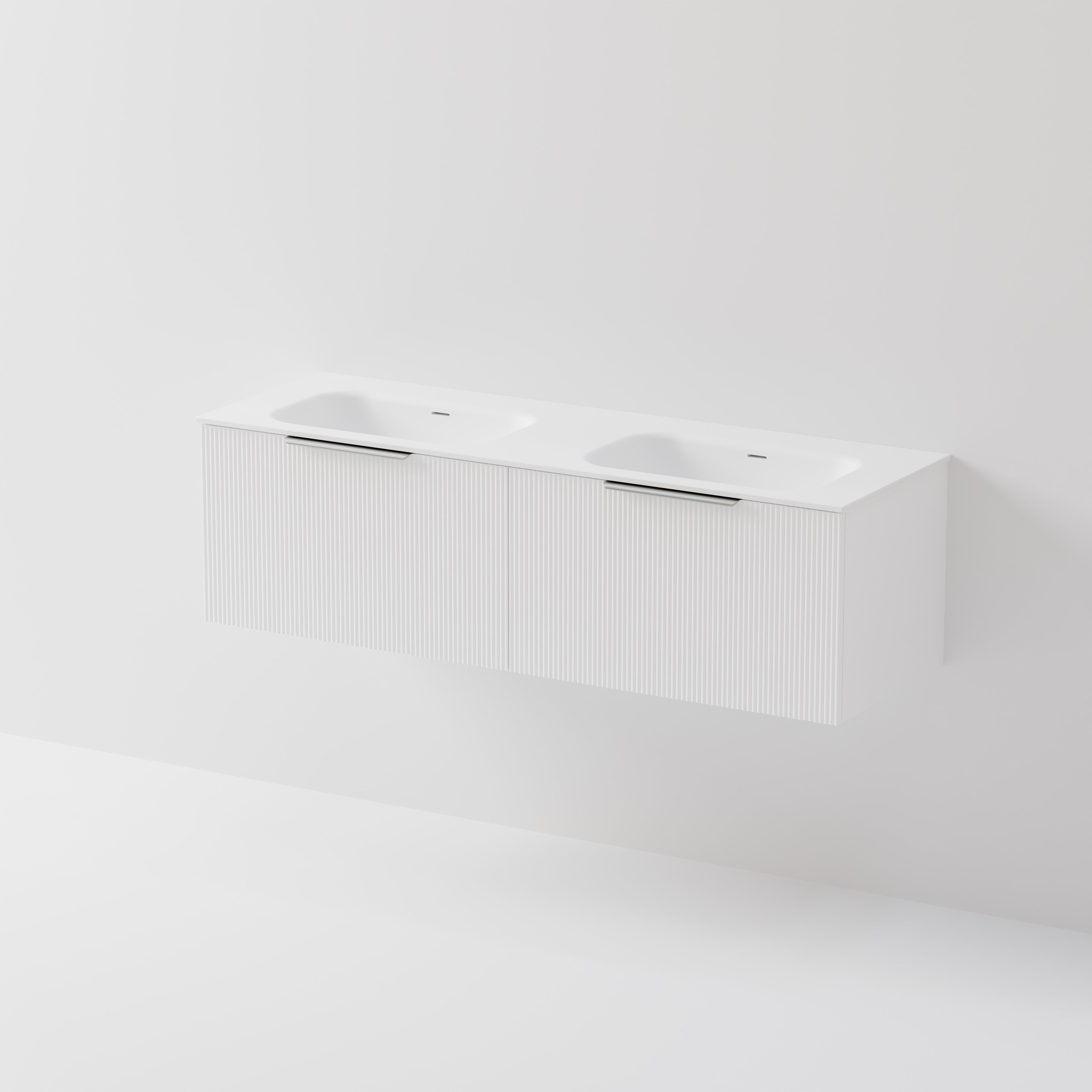 Lineare 1500 Vanity | 2 Drawer | Double Inset Basin