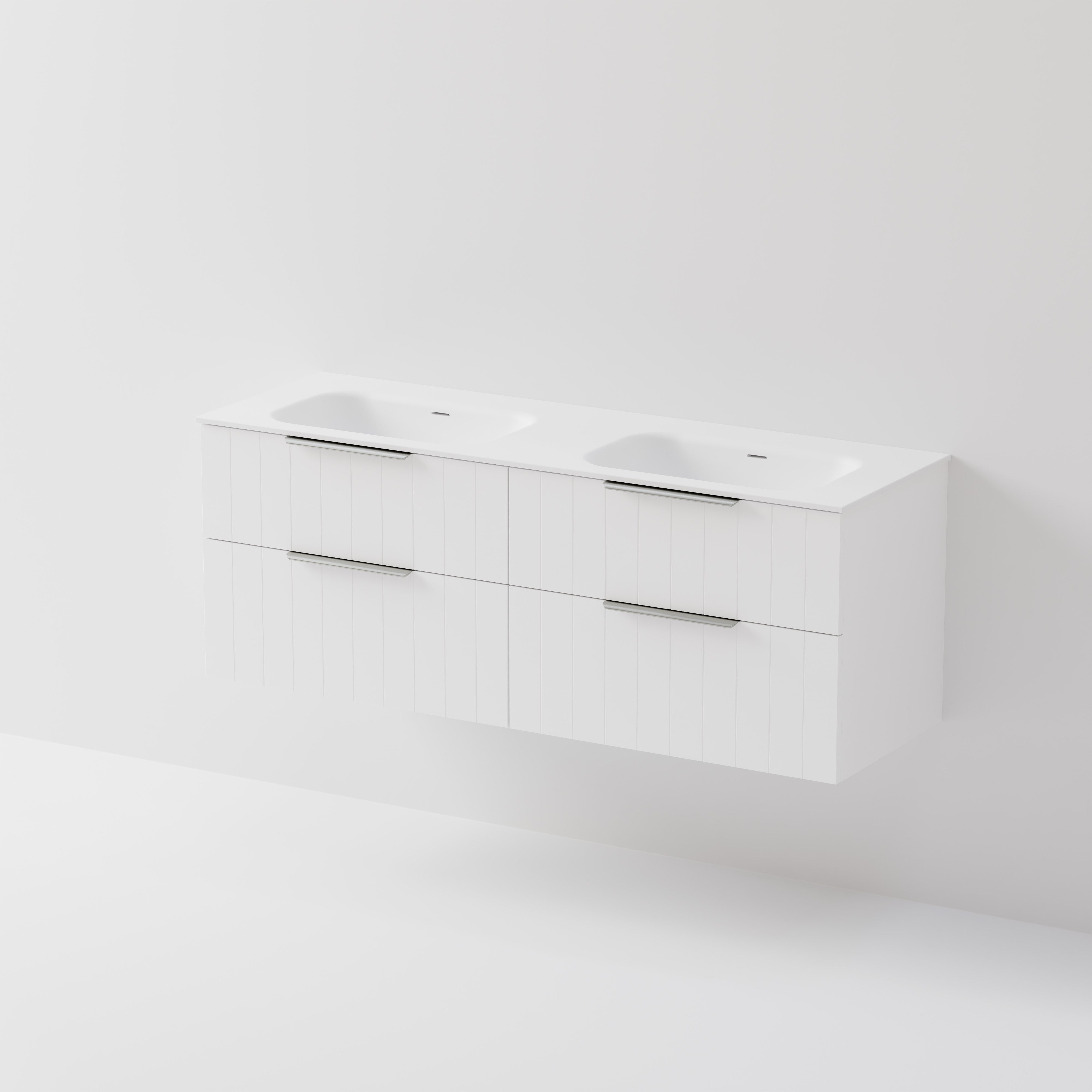 Lineare 1500 Vanity | 4 Drawer | Double Inset Basin