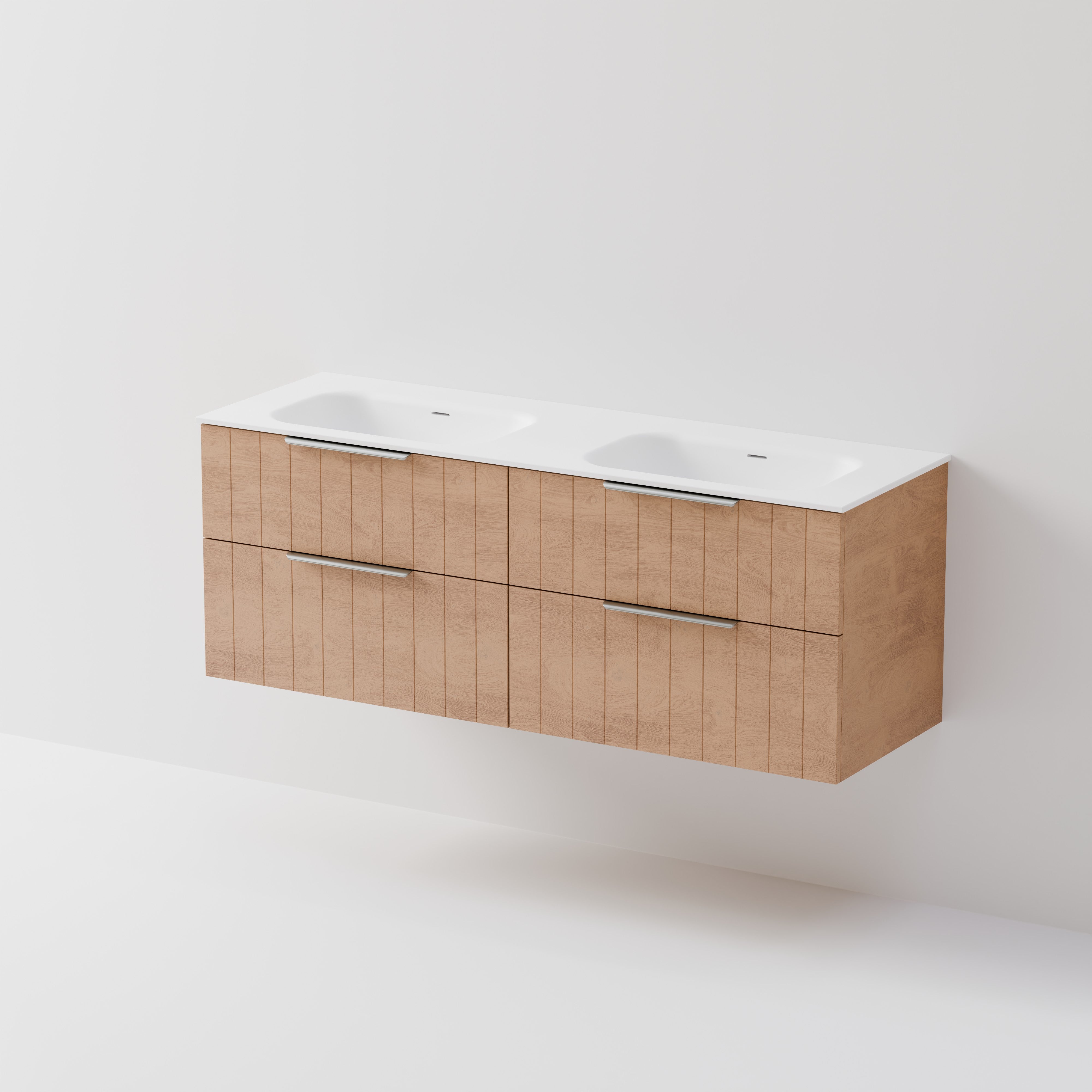 Lineare 1500 Vanity | 4 Drawer | Double Inset Basin