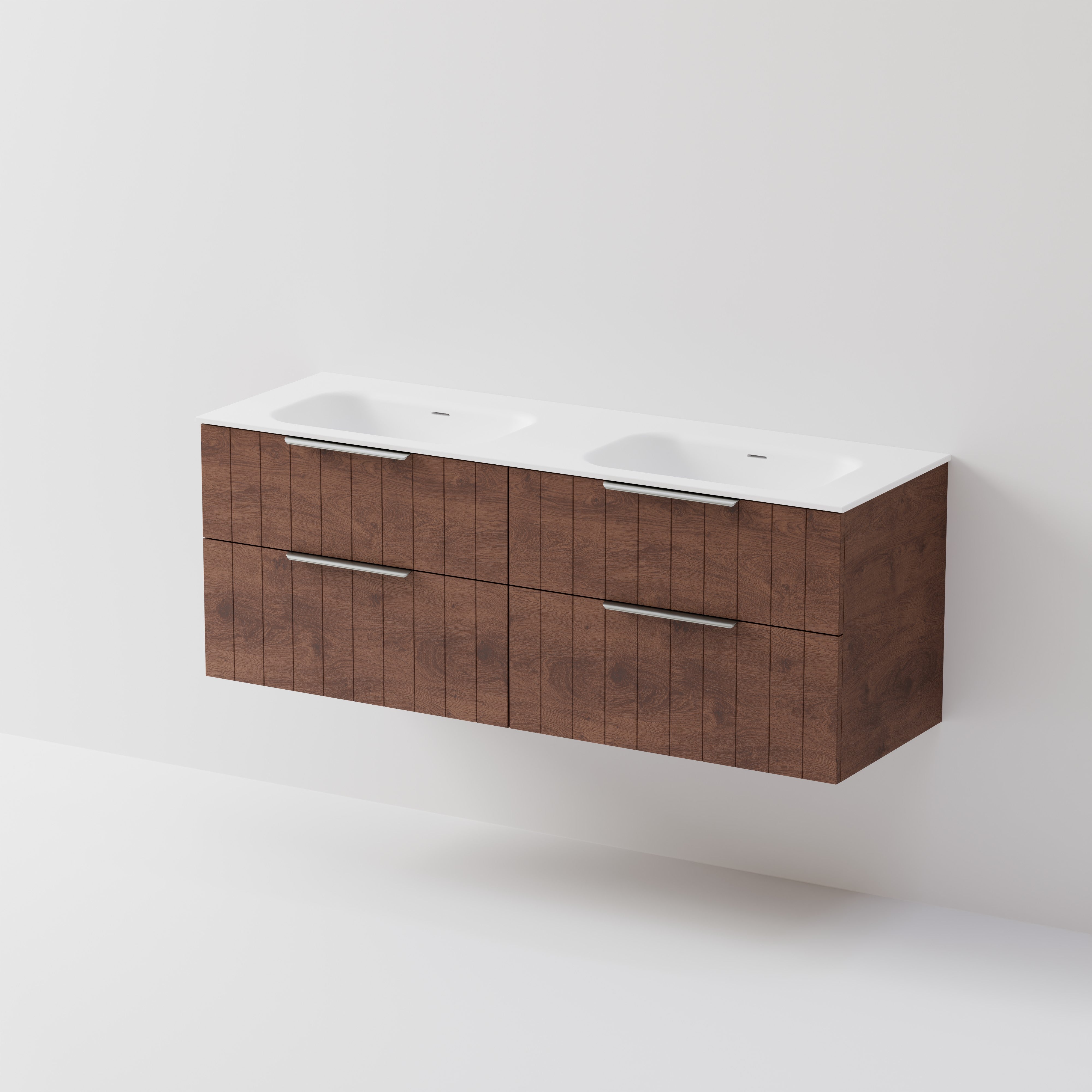 Lineare 1500 Vanity | 4 Drawer | Double Inset Basin