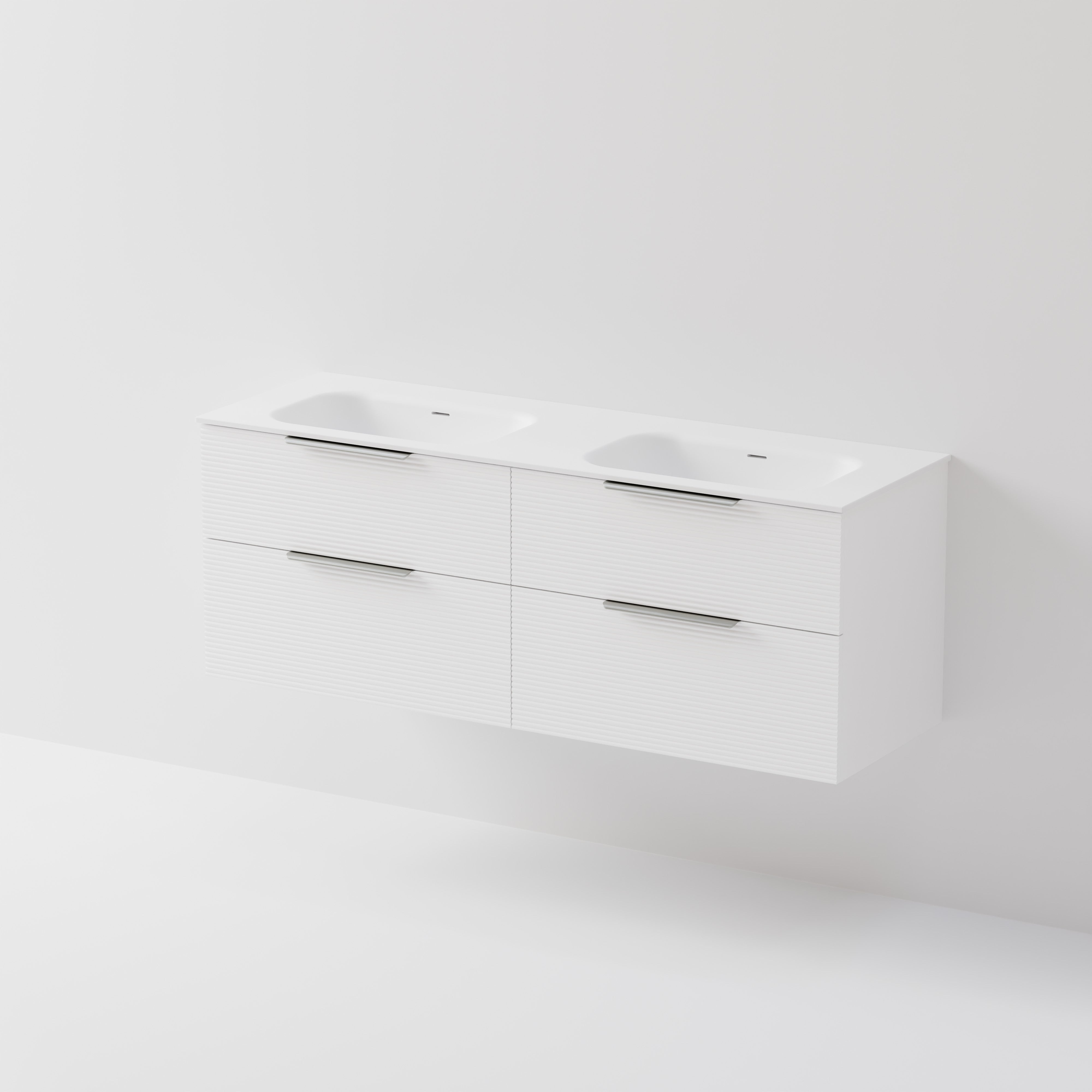 Lineare 1500 Vanity | 4 Drawer | Double Inset Basin